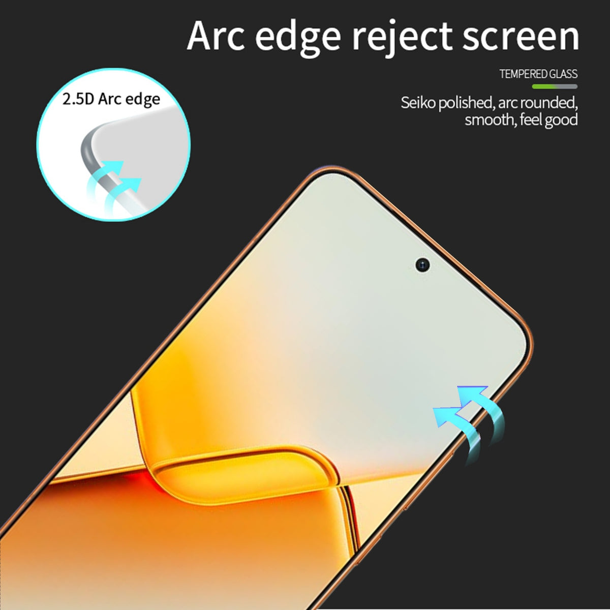 PINWUYO For Honor Power2 5G Hærdet Glas Film JK Series-2 9H Fuld Lim Fuld Skærmbeskytter