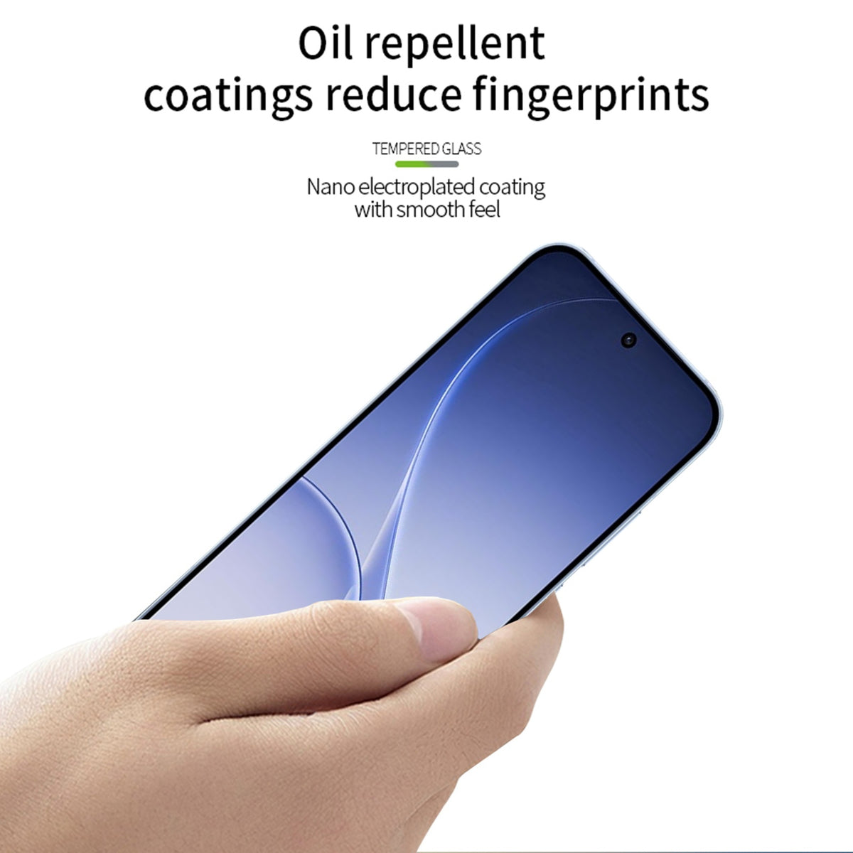 PINWUYO För Oppo Reno15 F 5G Härdat Glas Film JK Series-2 9H Heltäckande Skärmskydd