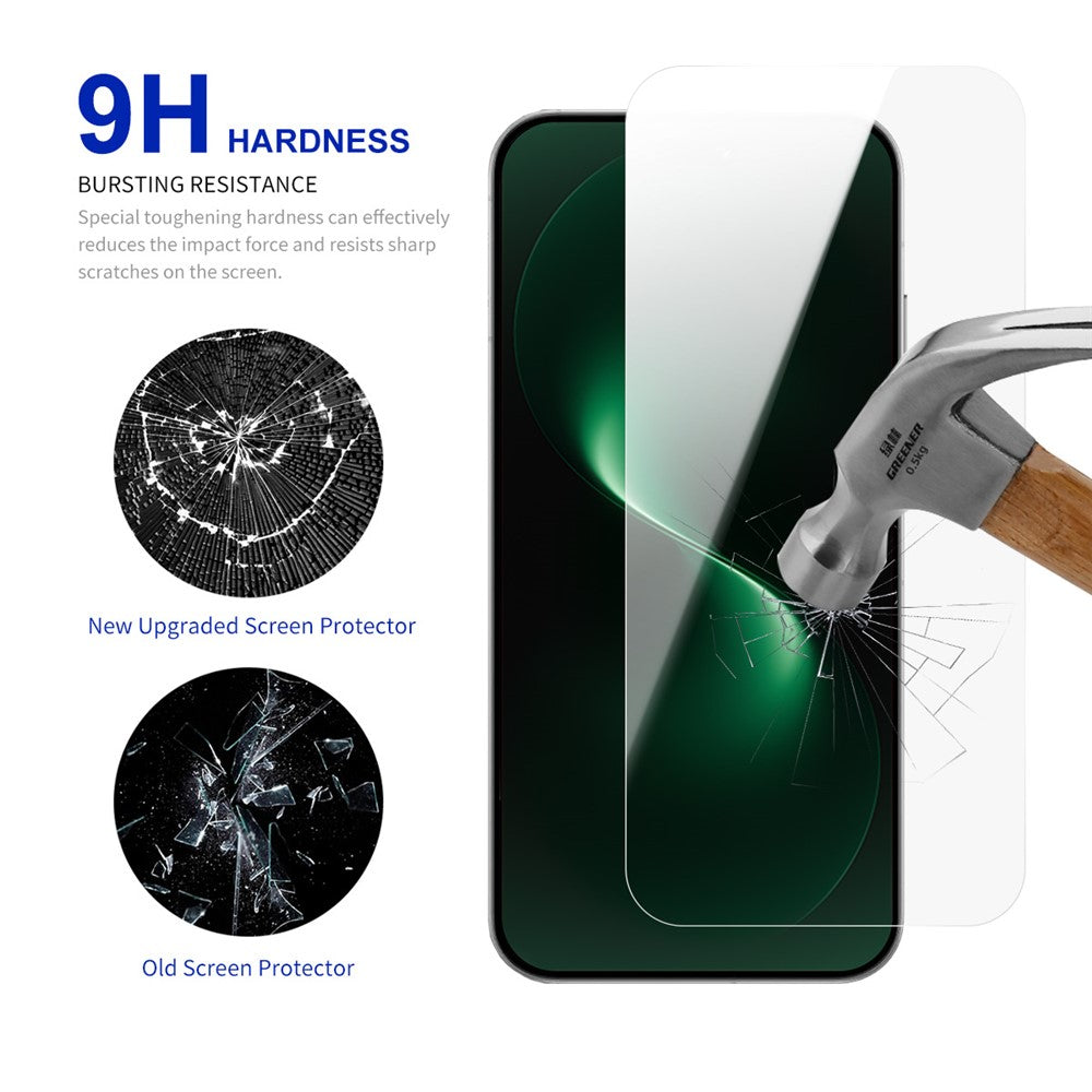 RURIHAI 10 st. för Huawei Nova 15 Pro 5G skärmskydd 0,26 mm 2,5D heltäckande högaluminiumkiselglasfilm (inte heltäckande)