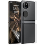 RURIHAI 1 set / 2 st. fram- och bakskärmsskydd för Huawei P50 Pocket, fram- och bakskärmsskyddande PET-film ultraklart heltäckande limskydd