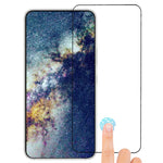 RURIHAI För Samsung Galaxy S22 5G / S23 2.5D Arc Edge Hög Aluminium-Silicon Glasfilm 0.2mm 9H Sekundär Härdande Helskärmsskydd (Stödjer Fingeravtryckslåsning)