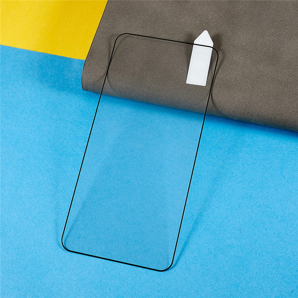 RURIHAI För Samsung Galaxy S22 5G / S23 2.5D Arc Edge Hög Aluminium-Silicon Glasfilm 0.2mm 9H Sekundär Härdande Helskärmsskydd (Stödjer Fingeravtryckslåsning)