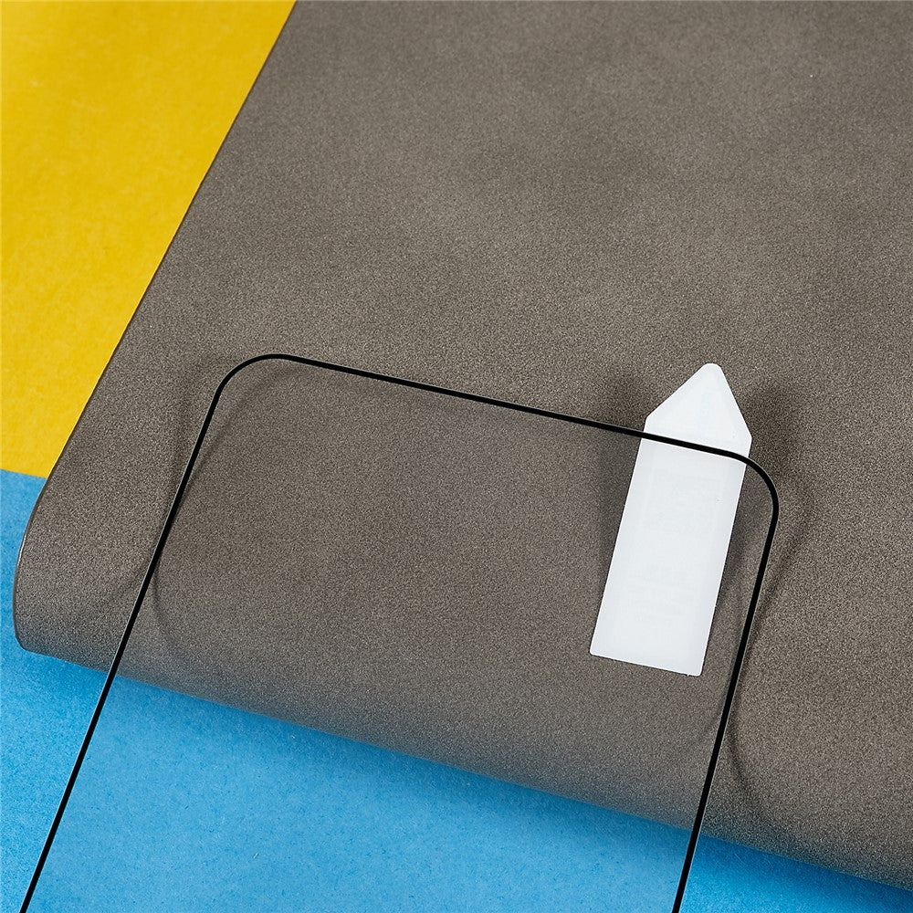 RURIHAI För Samsung Galaxy S22 5G / S23 2.5D Arc Edge Hög Aluminium-Silicon Glasfilm 0.2mm 9H Sekundär Härdande Helskärmsskydd (Stödjer Fingeravtryckslåsning)