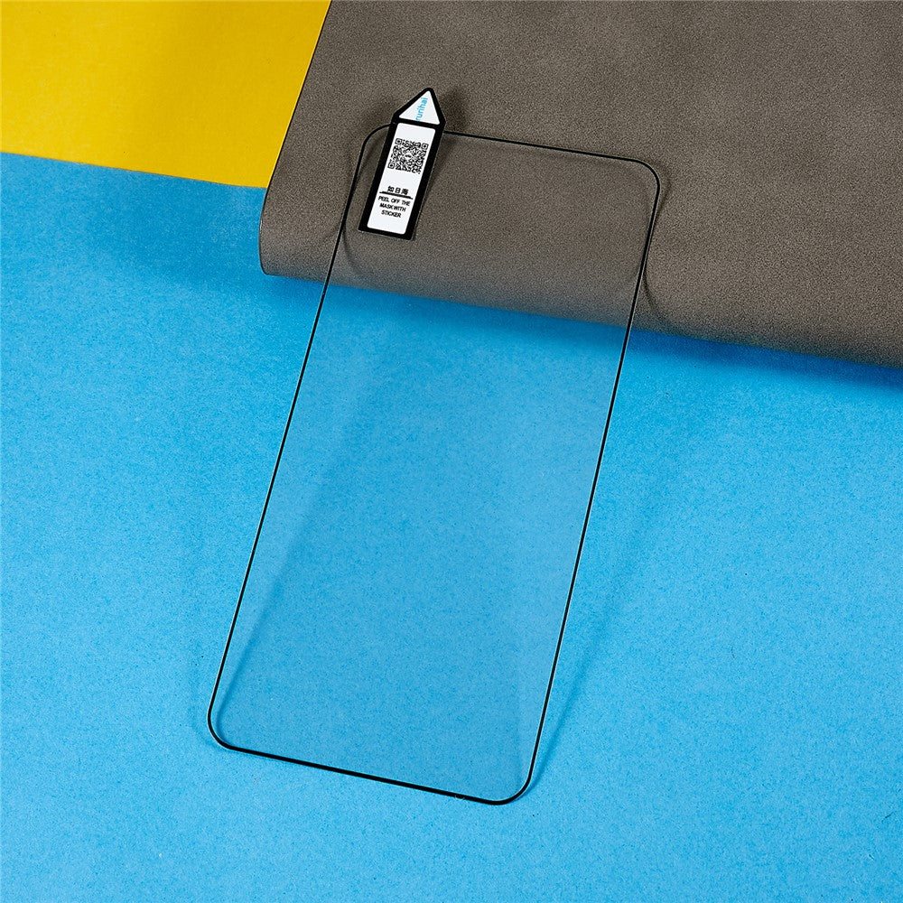RURIHAI För Samsung Galaxy S22 5G / S23 2.5D Arc Edge Hög Aluminium-Silicon Glasfilm 0.2mm 9H Sekundär Härdande Helskärmsskydd (Stödjer Fingeravtryckslåsning)