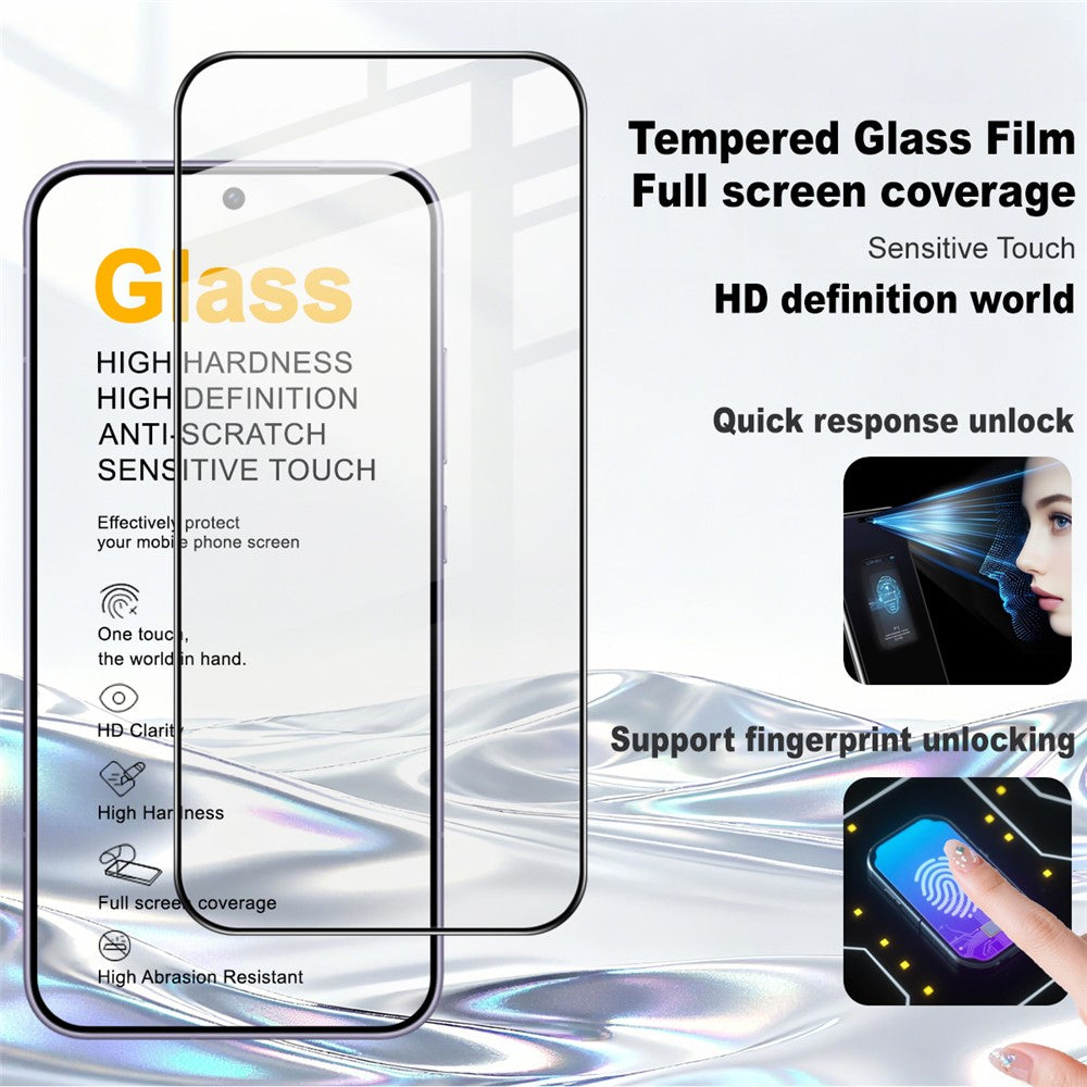 IMAK Pro+ Series For Honor Magic8 Pro Air 5G Screen Protector Full Coverage Tempered Glass Film (Fingerprint Unlock)