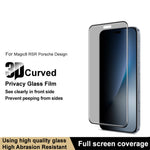 IMAK For Honor Magic8 RSR Porsche Design 5G Anti Spy Screen Protector Full Cover Side Glue Tempered Glass Film