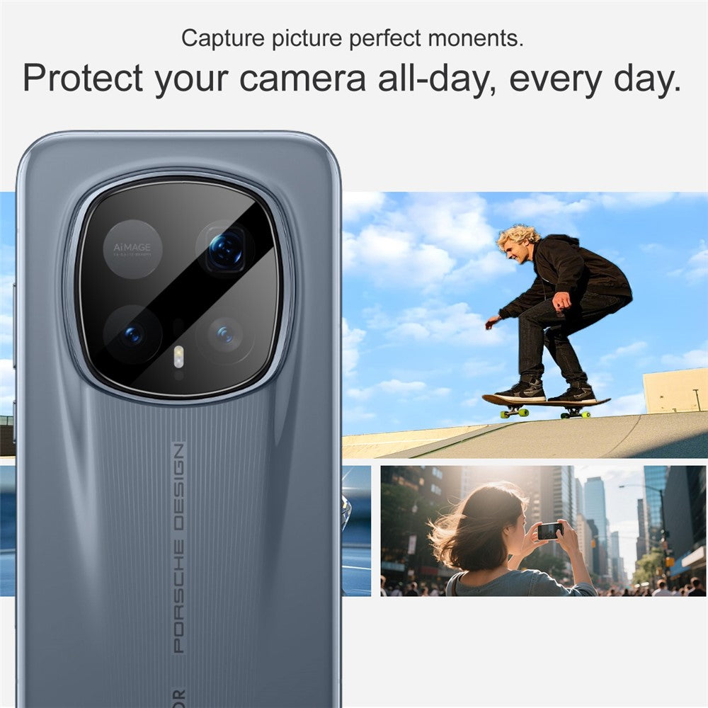 IMAK For Honor Magic8 RSR Porsche Design 5G Camera Lens Protector Tempered Glass HD Clear Full Cover Lens Film