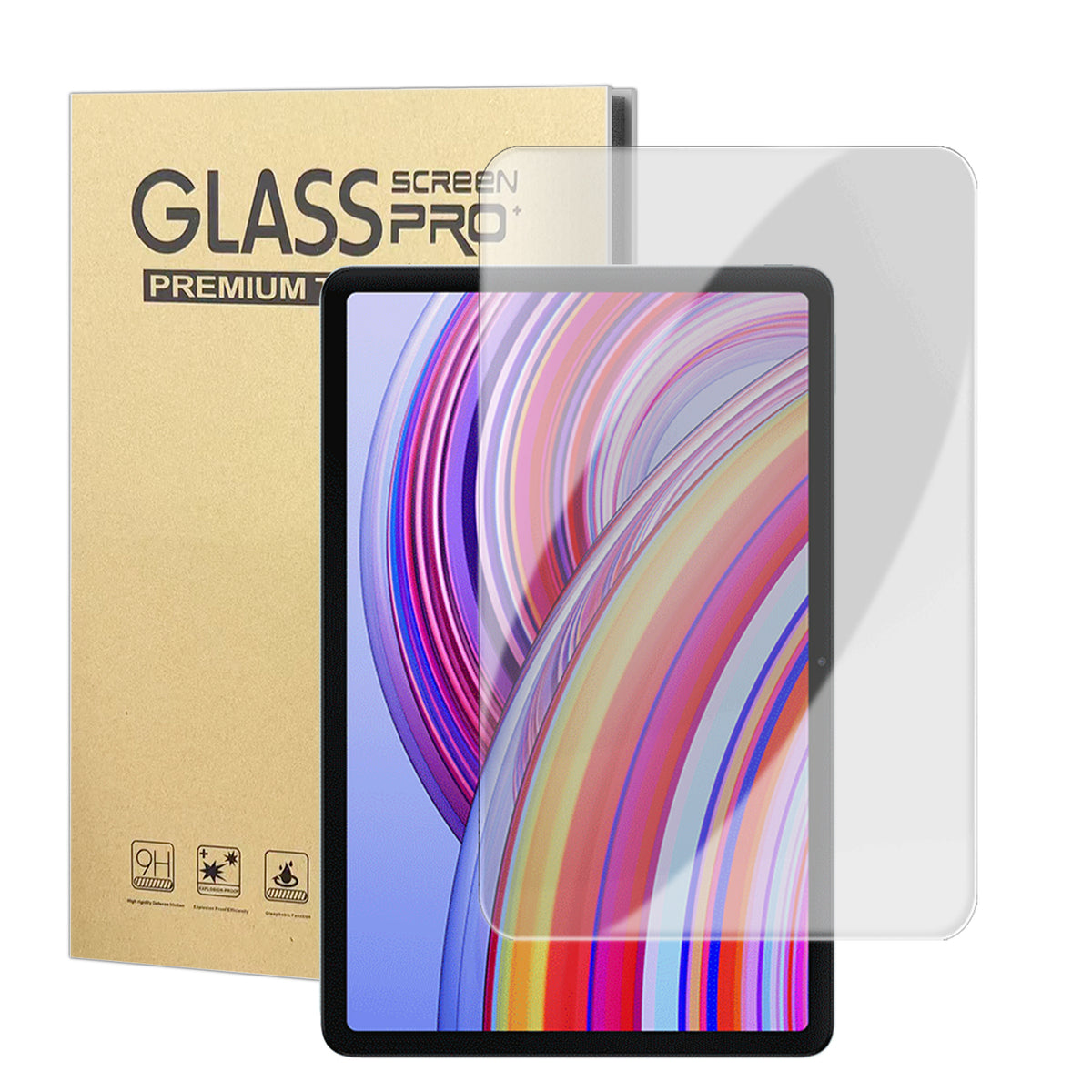 For Xiaomi Redmi Pad Pro High Definition Screen Protector Arc Edge Anti Fingerprint Tempered Glass Film (NOT Complete Covering)