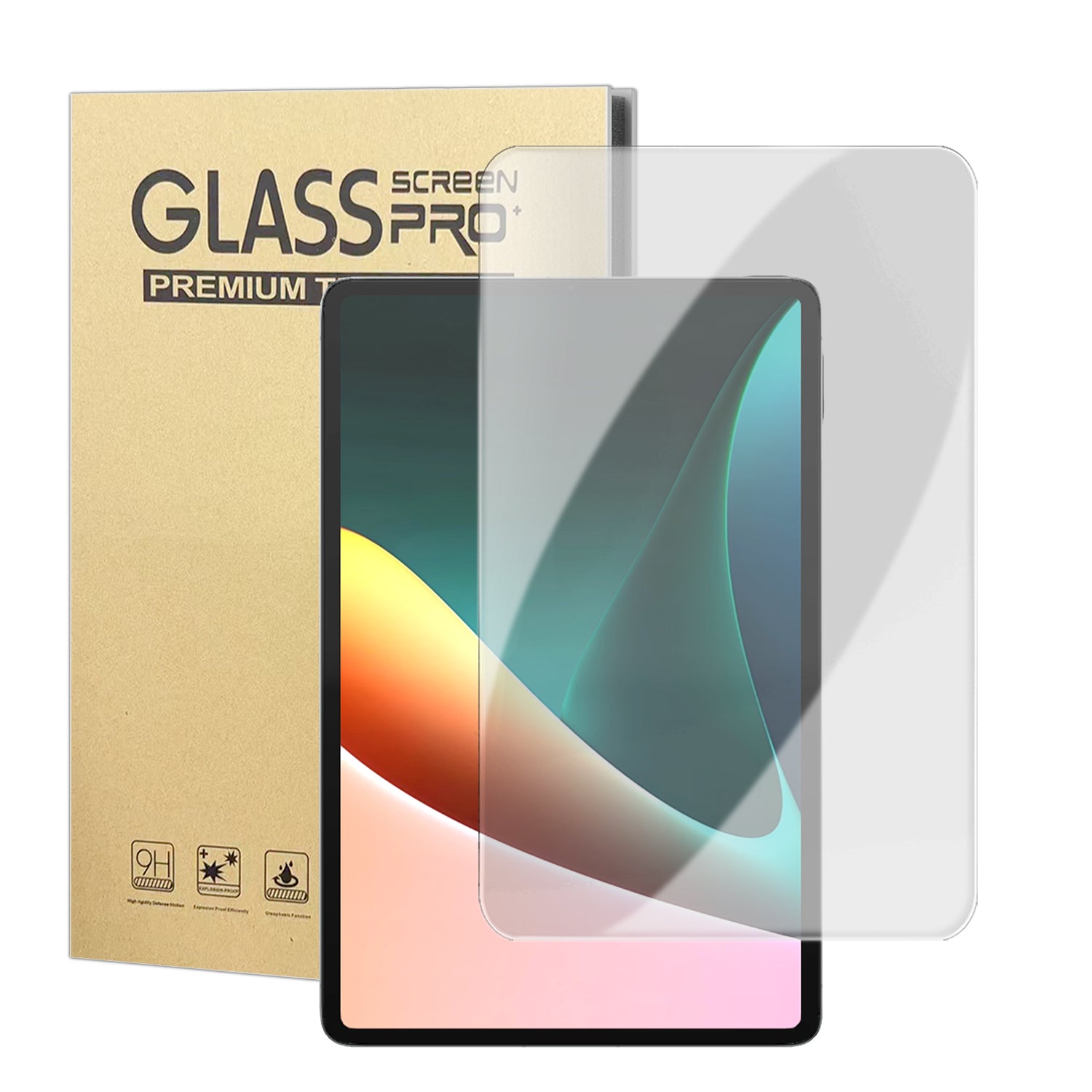 Xiaomi Pad 5 HD-skärmskydd Arc Edge anti-fingeravtryck härdat glasfilm (inte heltäckande)