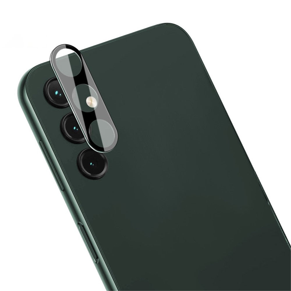 IMAK För Samsung Galaxy A14 5G / A14 4G Klar Härdad Glaslinsfilm + Akryl Linsskydd Explosionsskyddande Kameralinsskydd (Svart Version)