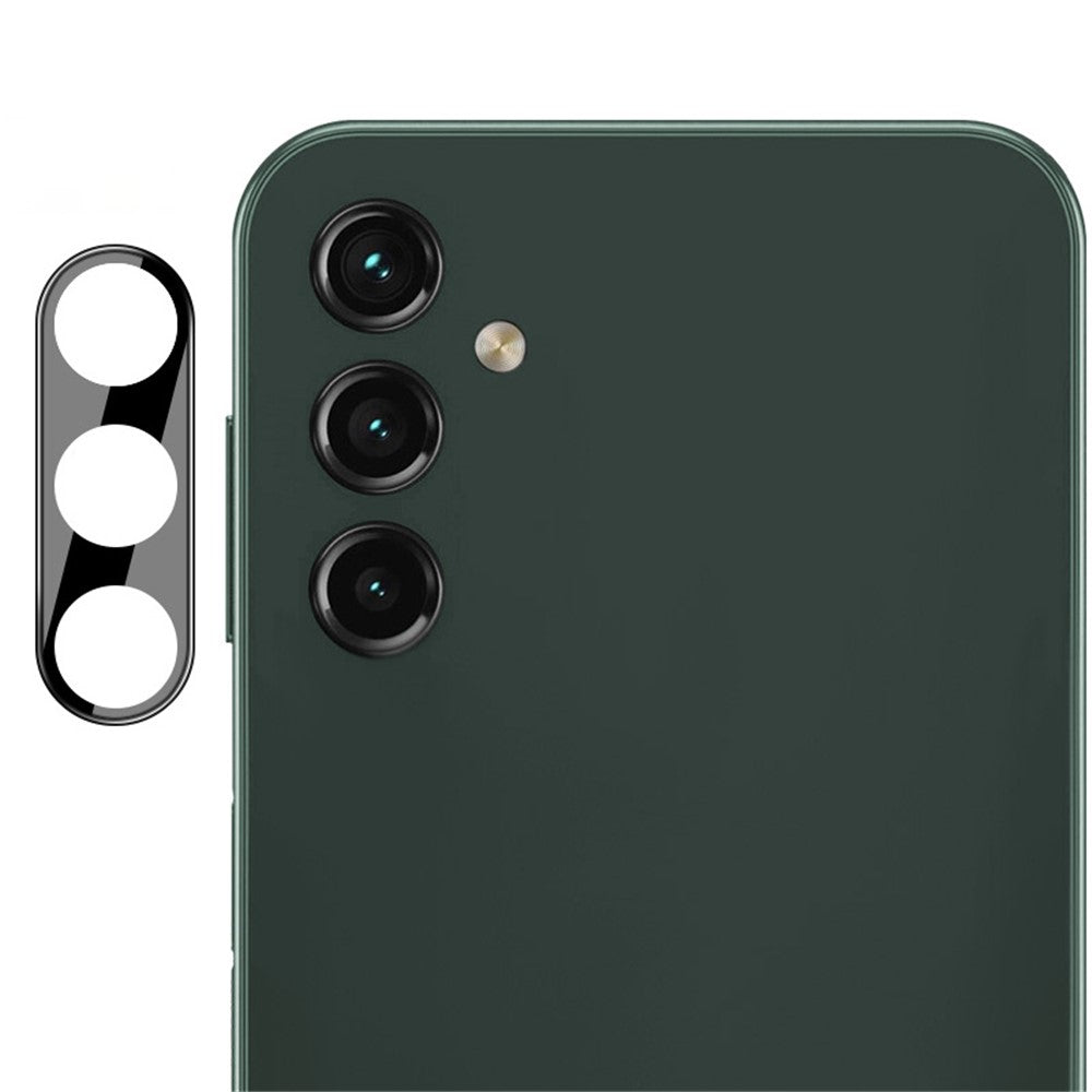 IMAK För Samsung Galaxy A14 5G / A14 4G Klar Härdad Glaslinsfilm + Akryl Linsskydd Explosionsskyddande Kameralinsskydd (Svart Version)