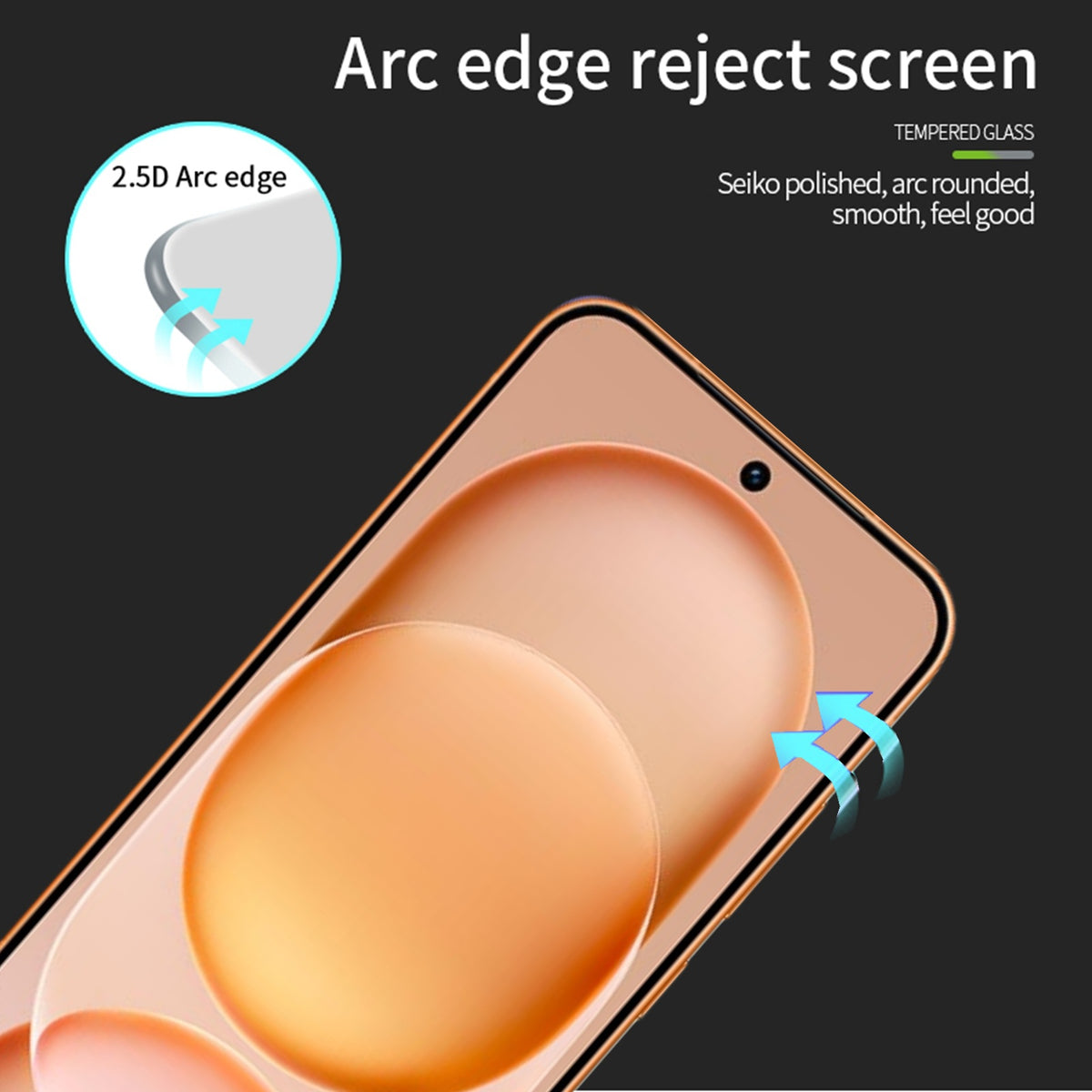 MOFI For Honor Magic8 Pro Air 5G Screen Protector  9H Full Glue Full Coverage High Aluminum-Silicon Glass Film