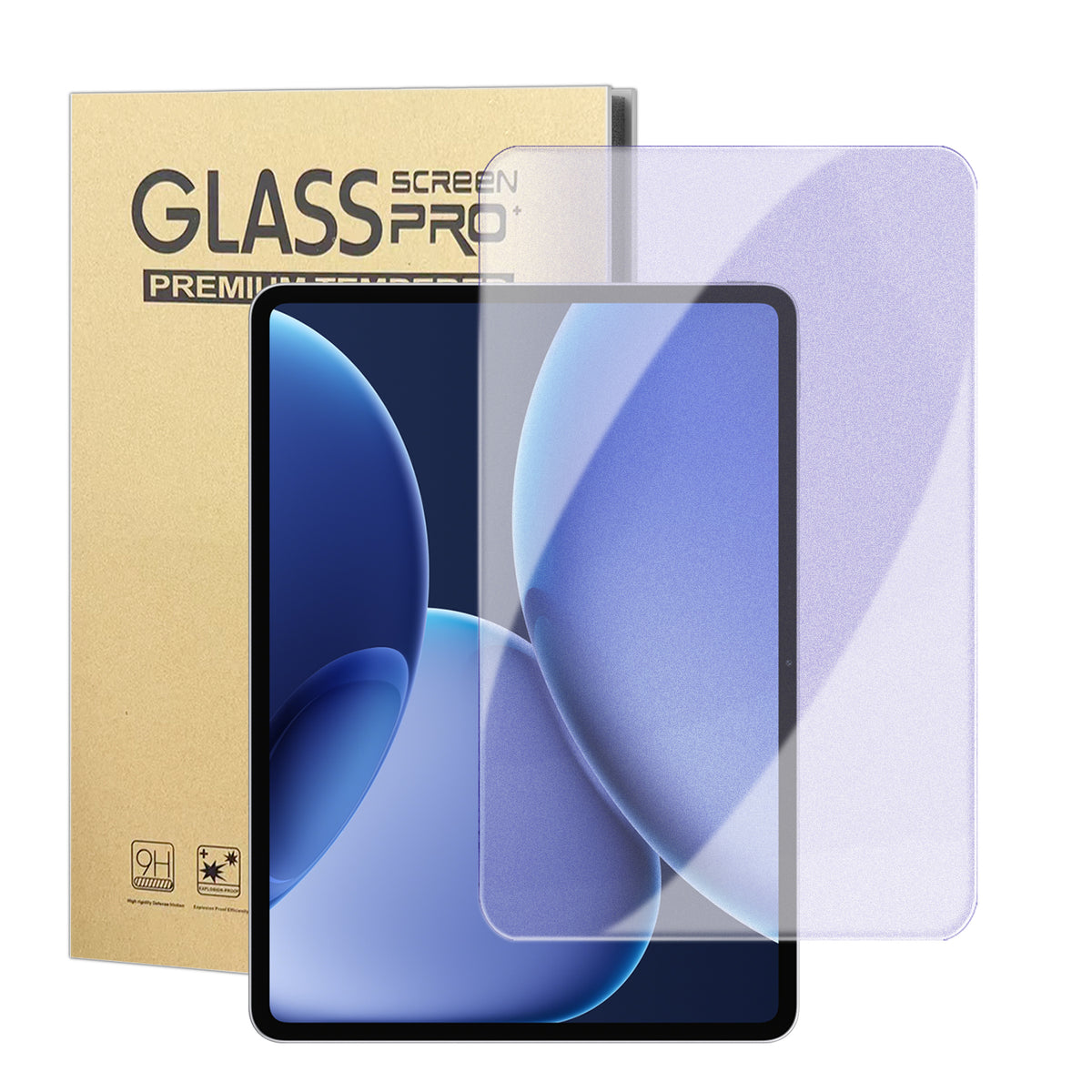 For Oppo Pad 4 Pro Screen Protector Purple Light Eye Protection Anti Fingerprint Tempered Glass Film (NOT Complete Covering)