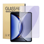 For Oppo Pad 3 Pro Screen Protector Purple Light Eye Protection Anti Fingerprint Tempered Glass Film (NOT Complete Covering)