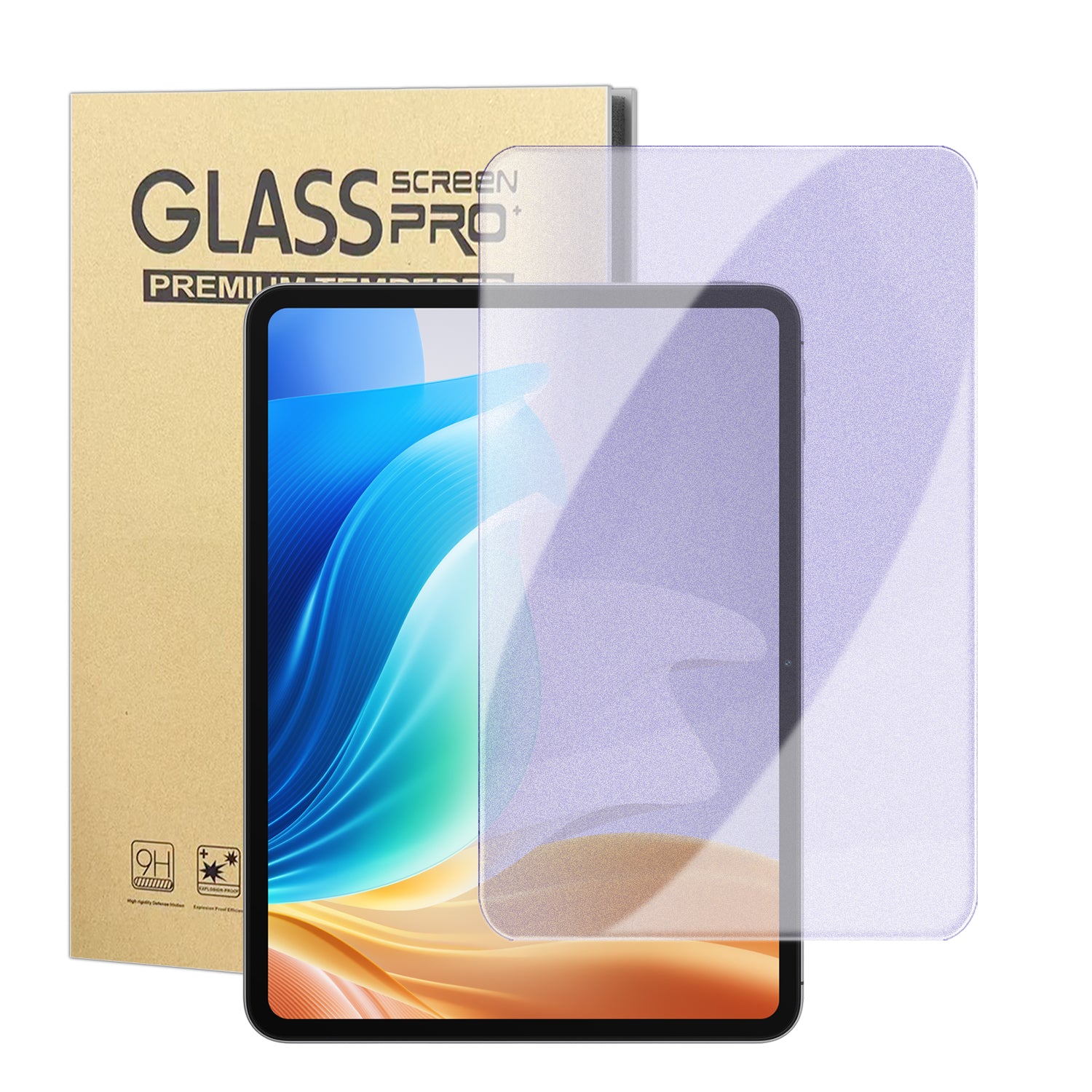 Oppo Pad Air 2 Skärmskydd Lila Ljus Ögonskydd Anti-Fingeravtryck Härdat Glas Film (EJ Heltäckande Täckning)