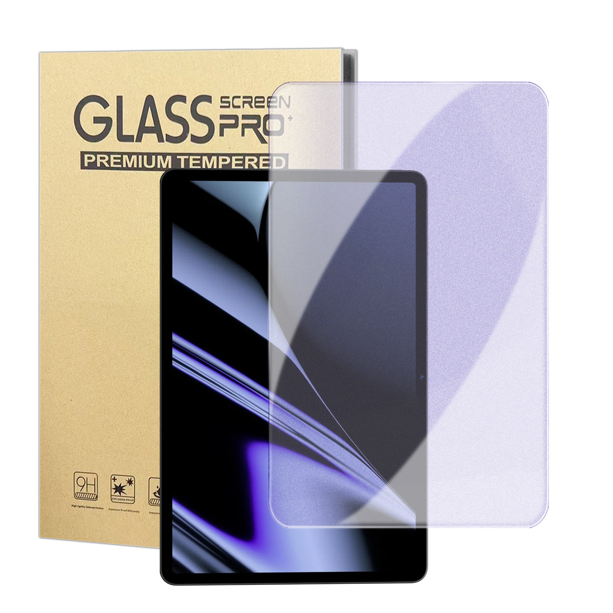 For Oppo Pad Skærmbeskytter Lilla Lys Øjenbeskyttelse Anti-fingeraftryk Hærdet Glasfilm (Dækker IKKE Hele Skærmen)