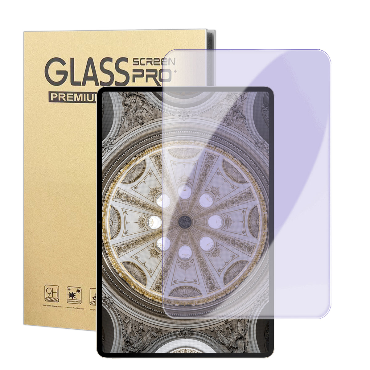 For Honor MagicPad 13 Skærmbeskytter Lilla Lys Øjenbeskyttelse Anti-fingeraftryk Hærdet Glas Film (Dækker IKKE Hele Skærmen)