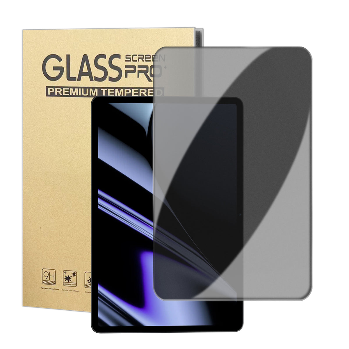 Privatlivsskærmbeskyttelse til Oppo Pad, anti-spion, anti-fingeraftryk, hærdet glasfilm (IKKE fuld dækning)