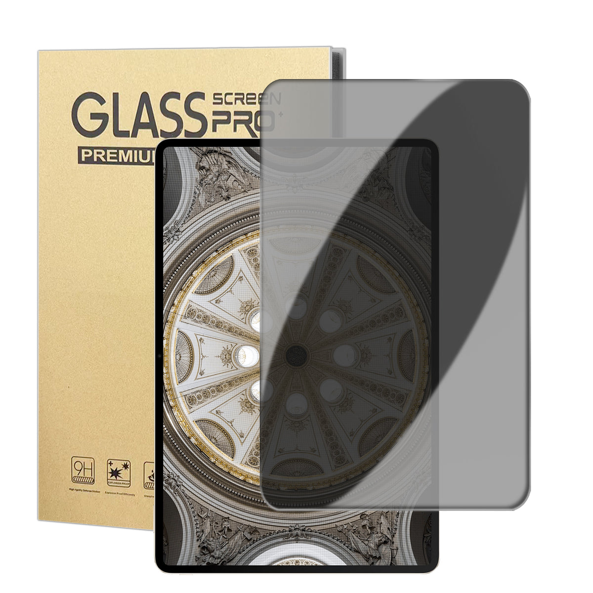 For Honor MagicPad 13 Anti Spy Privacy Screen Protector Anti Fingerprint Tempered Glass Film (NOT Complete Covering)