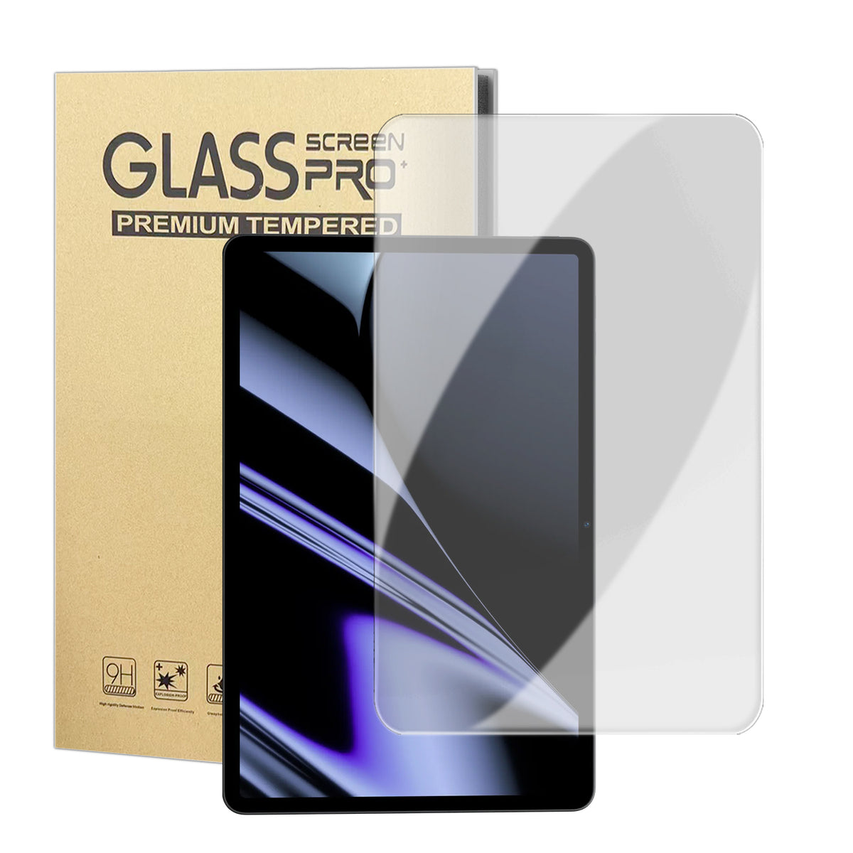 For Oppo Pad High Definition Screen Protector Arc Edge Anti Fingerprint Tempered Glass Film (NOT Complete Covering)