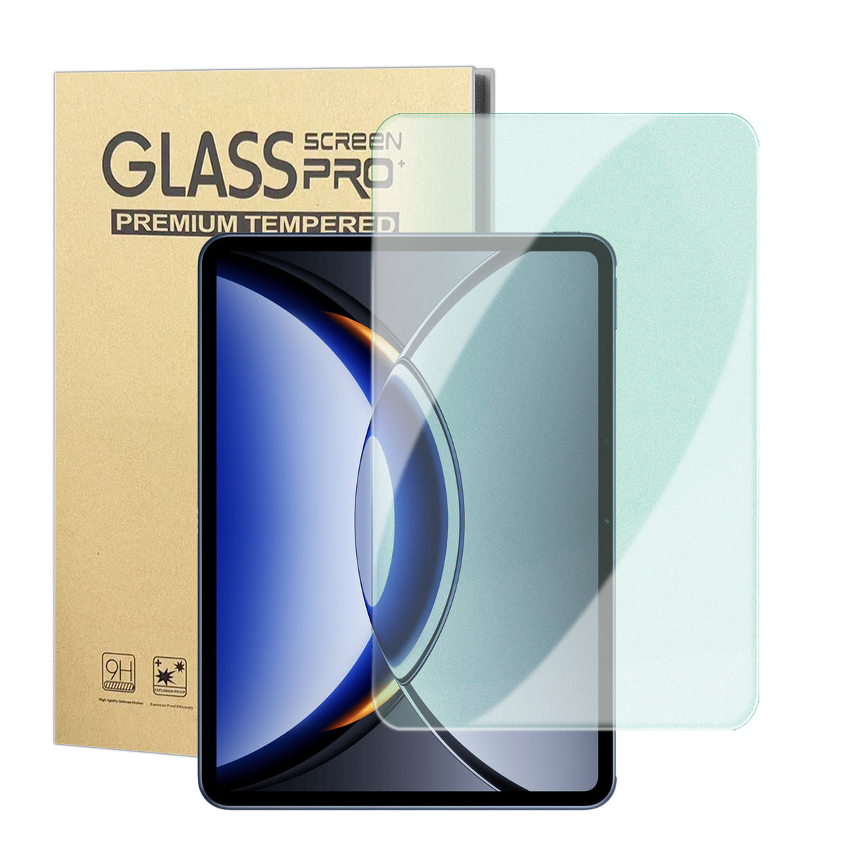 For Oppo Pad 3 Pro Screen Protector Green Light Eye Protection Tempered Glass Film (Not Complete Covering)