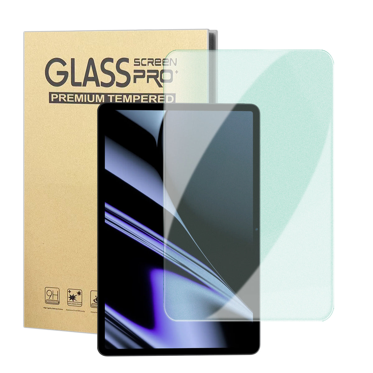 For Oppo Pad skærmbeskytter grønt lys øjenbeskyttelse hærdet glasfilm (dækker ikke hele skærmen)