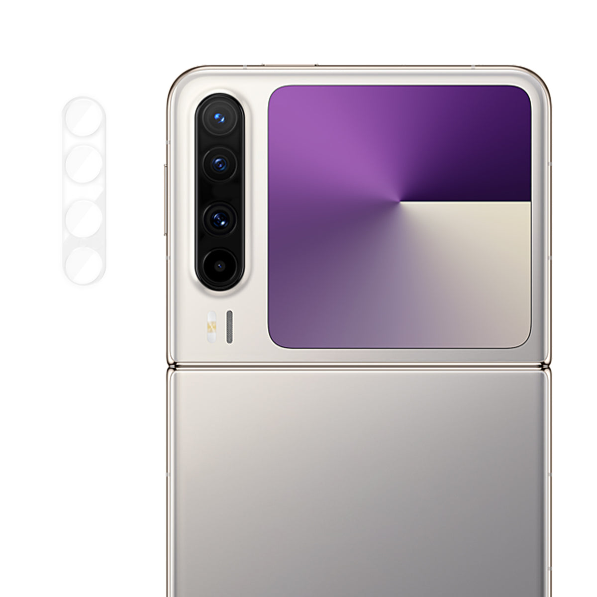 Huawei Pura X Heltäckande Kameralinsskydd High Definition Anti-Fingeravtryck AR Härdat Glas Linsfilm