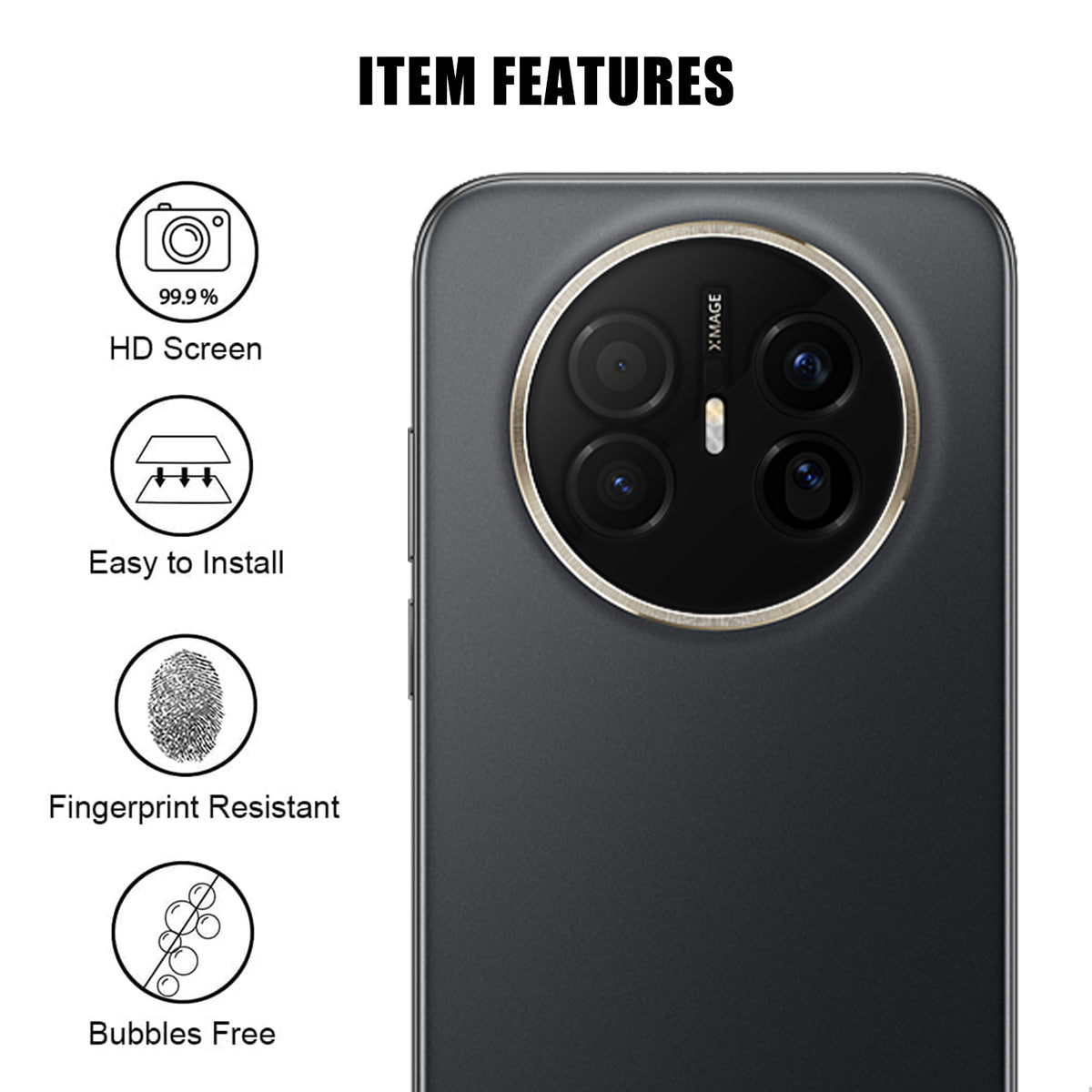 Huawei Mate 70 Air Heltäckande Kameralinsskydd Högupplöst Anti-Fingeravtryck AR Härdat Glas Linsfilm