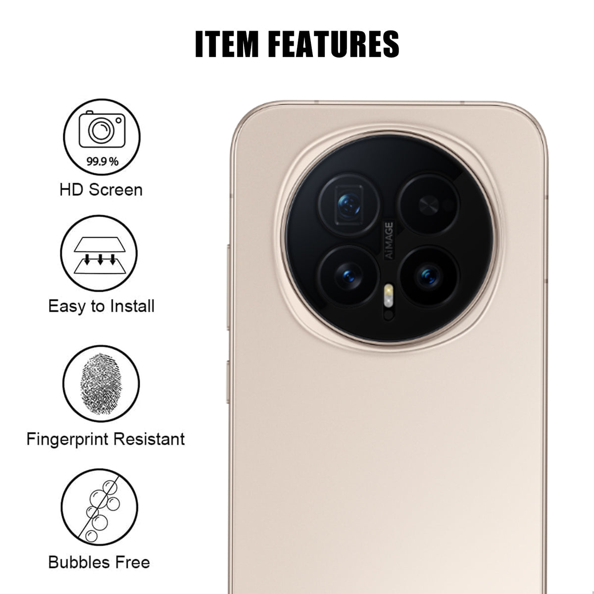 For Honor Magic8 5G Full Cover Camera Lens Protector High Definition Anti Fingerprint AR Tempered Glass Lens Film