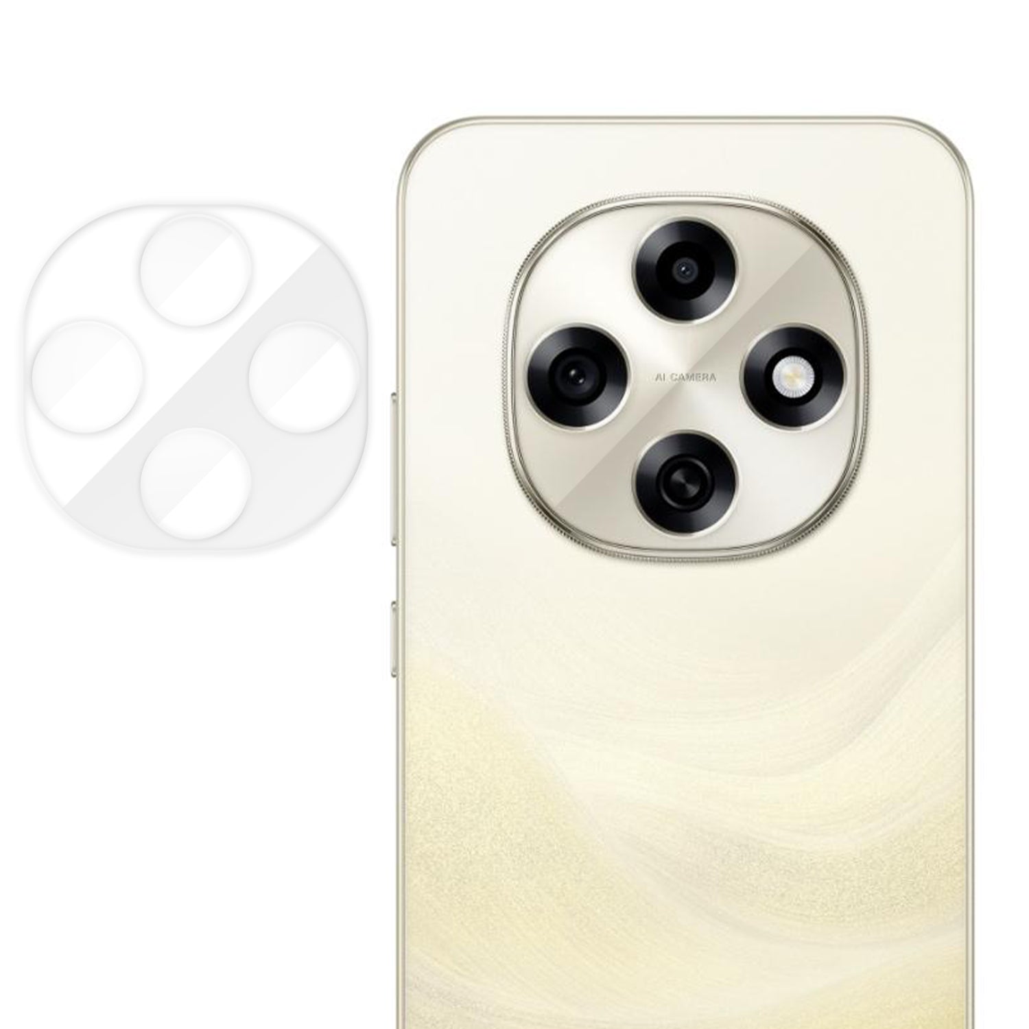Oppo F31 Pro 5G Heltäckande Kameralinsskydd Högupplöst Anti-Fingeravtryck AR Härdat Glas Linsfilm