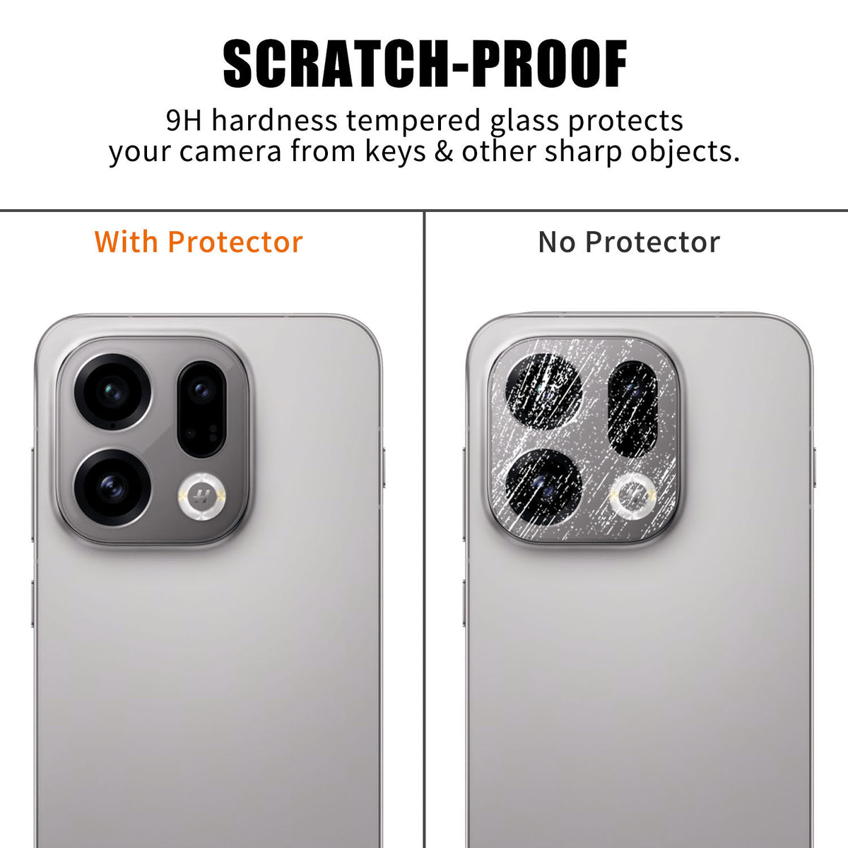 Oppo Find X9 5G Heltäckande Kameralinsskydd Högupplöst Anti-Fingeravtryck AR Härdat Glas Linsfilm