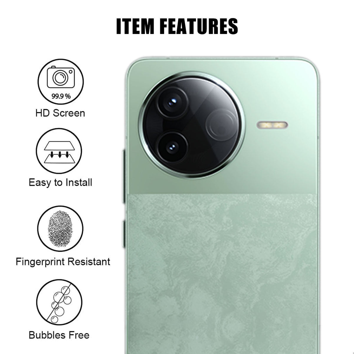 Xiaomi Redmi K80 Pro 5G / Xiaomi Redmi K80 Pro Champion Edition / Xiaomi Redmi K80 5G Heltäckande Kameralinsskydd Högupplöst Anti-Fingeravtryck AR Härdat Glas Linsfilm