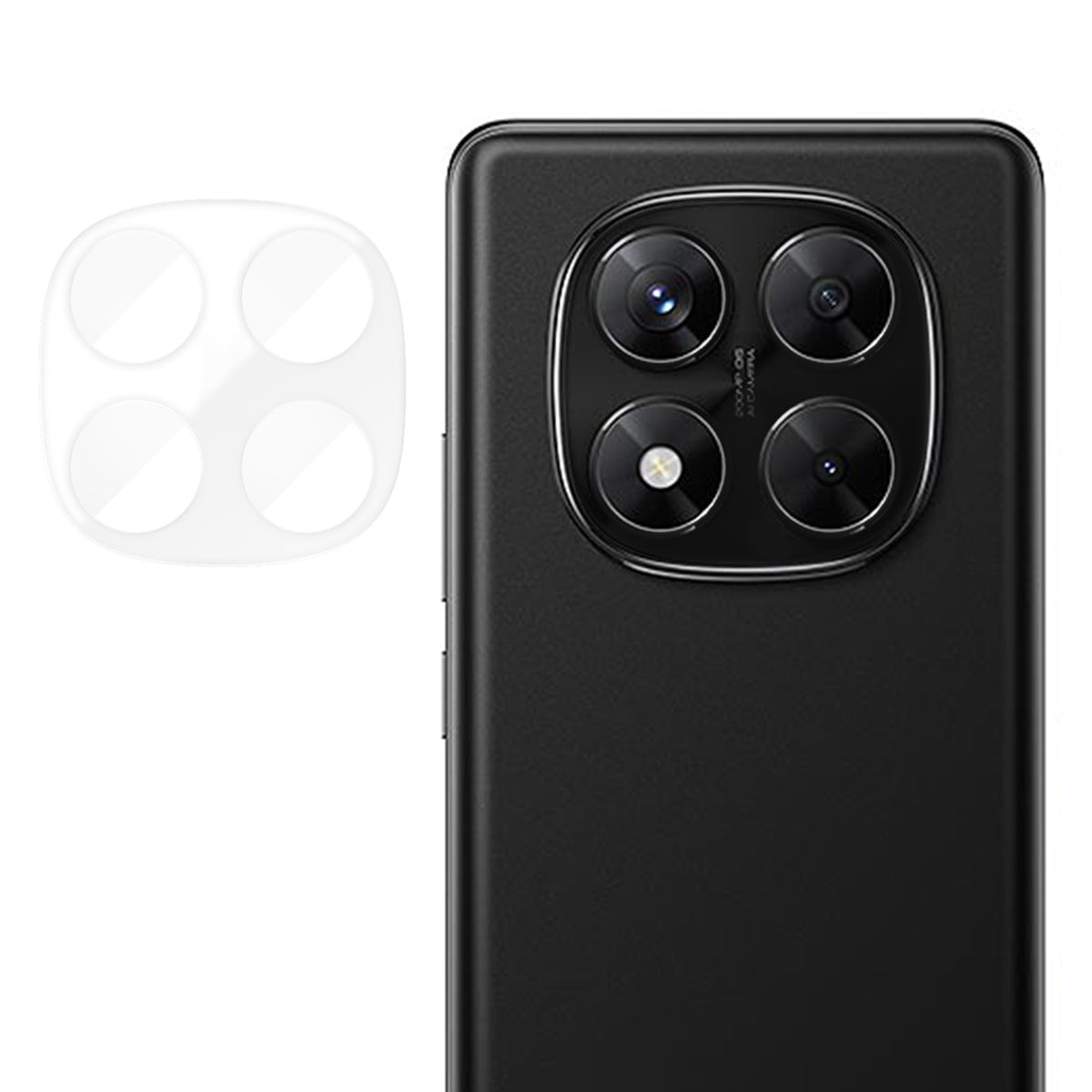 Xiaomi Poco X7 5G / Xiaomi Redmi Note 14 Pro 5G Heltäckande Kameralinsskydd Högupplöst Anti-Fingeravtryck AR Härdat Glas Linsfilm