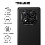 Xiaomi Poco X7 5G / Xiaomi Redmi Note 14 Pro 5G Heltäckande Kameralinsskydd Högupplöst Anti-Fingeravtryck AR Härdat Glas Linsfilm