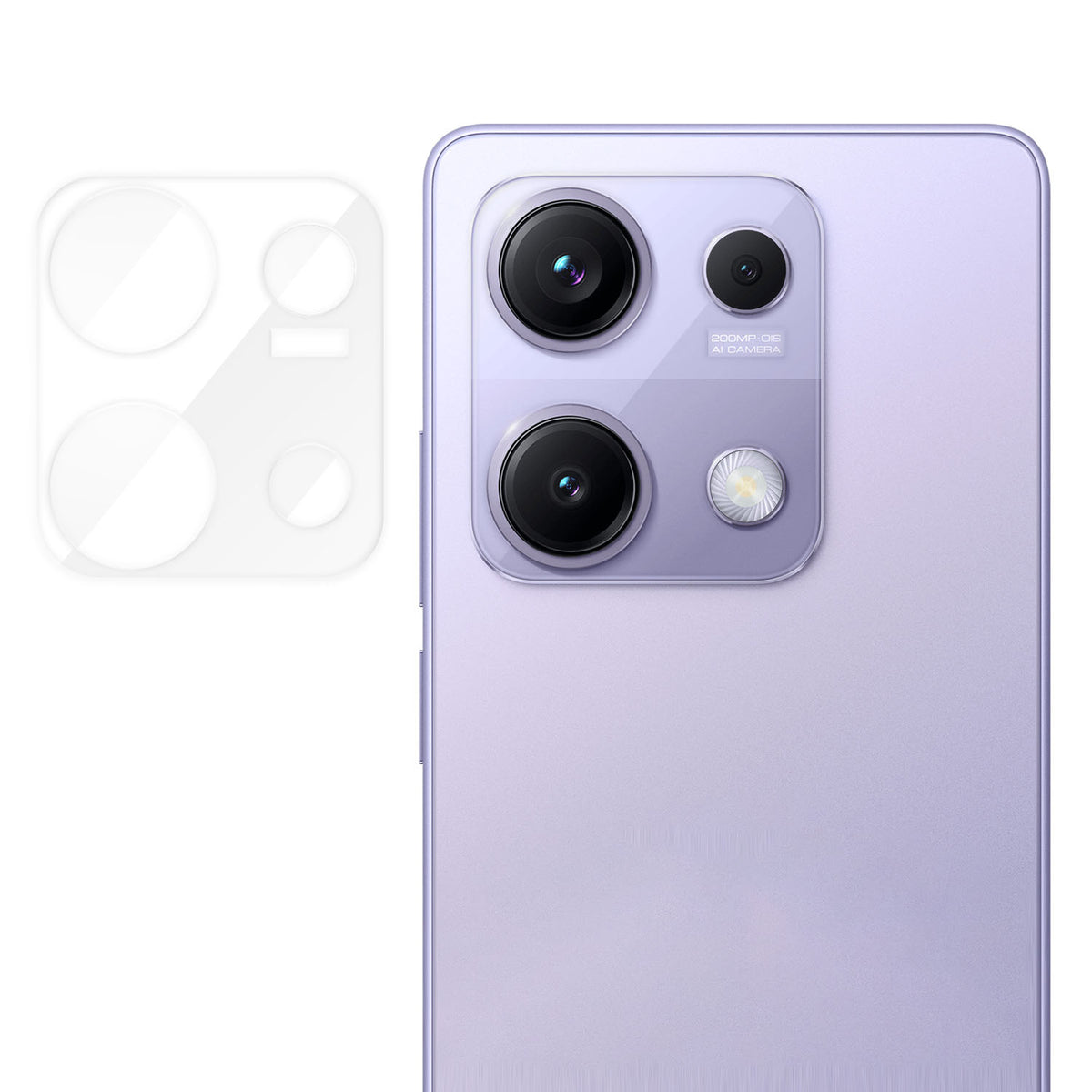 Xiaomi Redmi Note 14S 4G Heltäckande Kameralinsskydd Högupplöst Anti-Fingeravtryck AR Härdat Glas Linsfilm