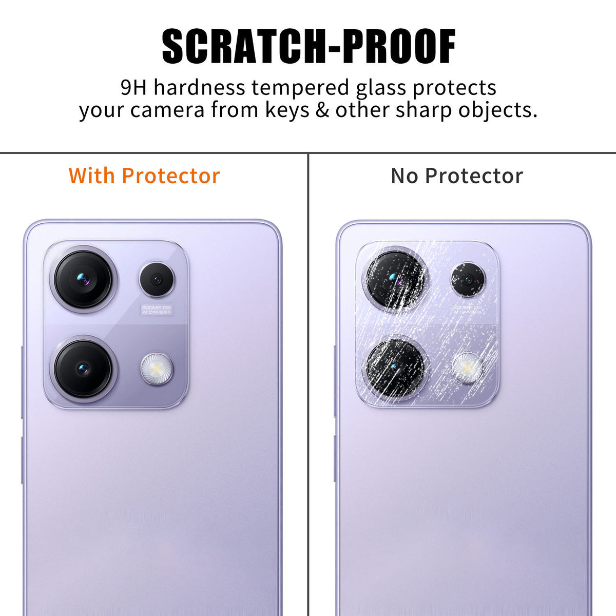 Xiaomi Redmi Note 14S 4G Heltäckande Kameralinsskydd Högupplöst Anti-Fingeravtryck AR Härdat Glas Linsfilm