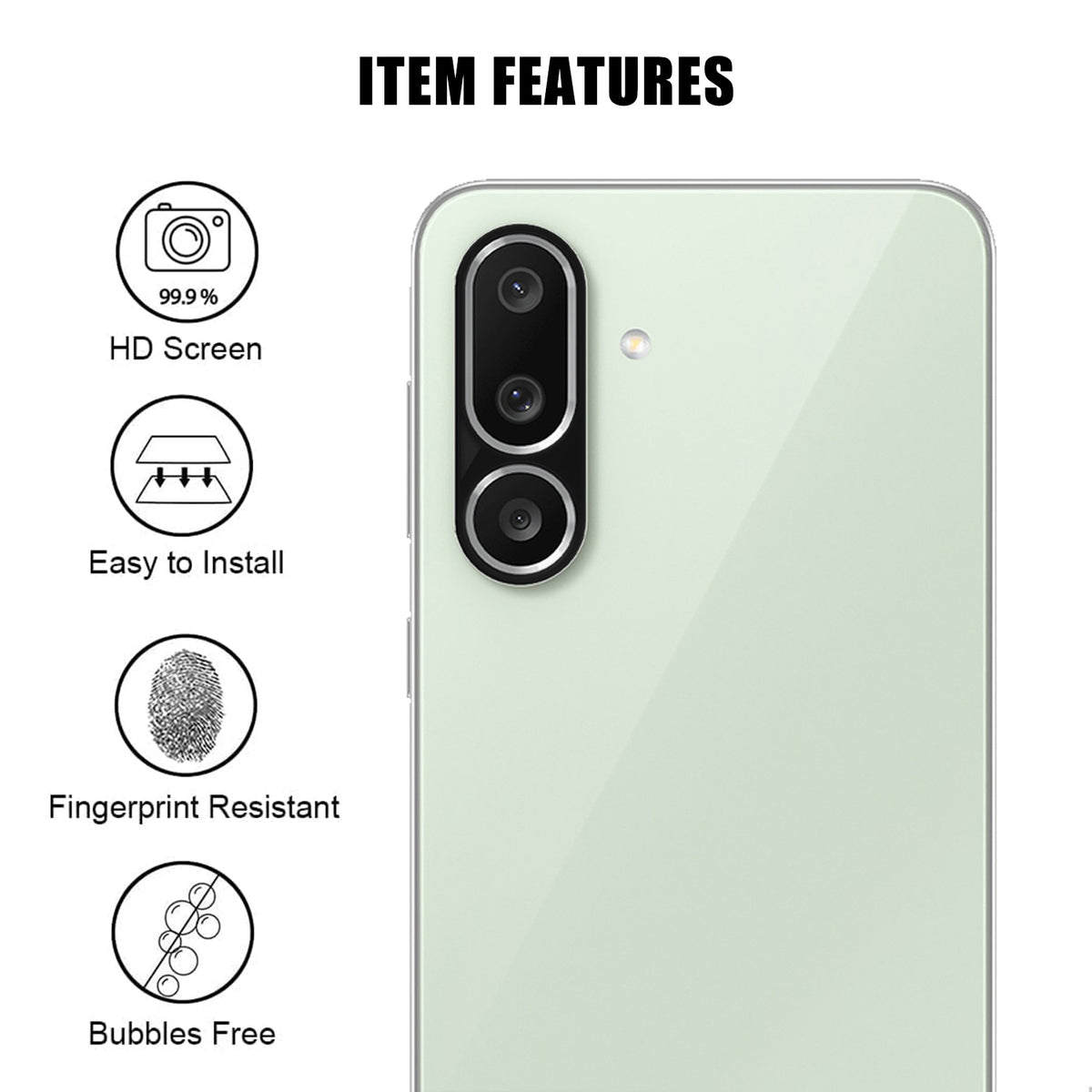 Samsung Galaxy F56 5G / Galaxy M56 5G Heltäckande Kameralinsskydd Högupplöst Anti-Fingeravtryck AR Härdat Glas Linsfilm