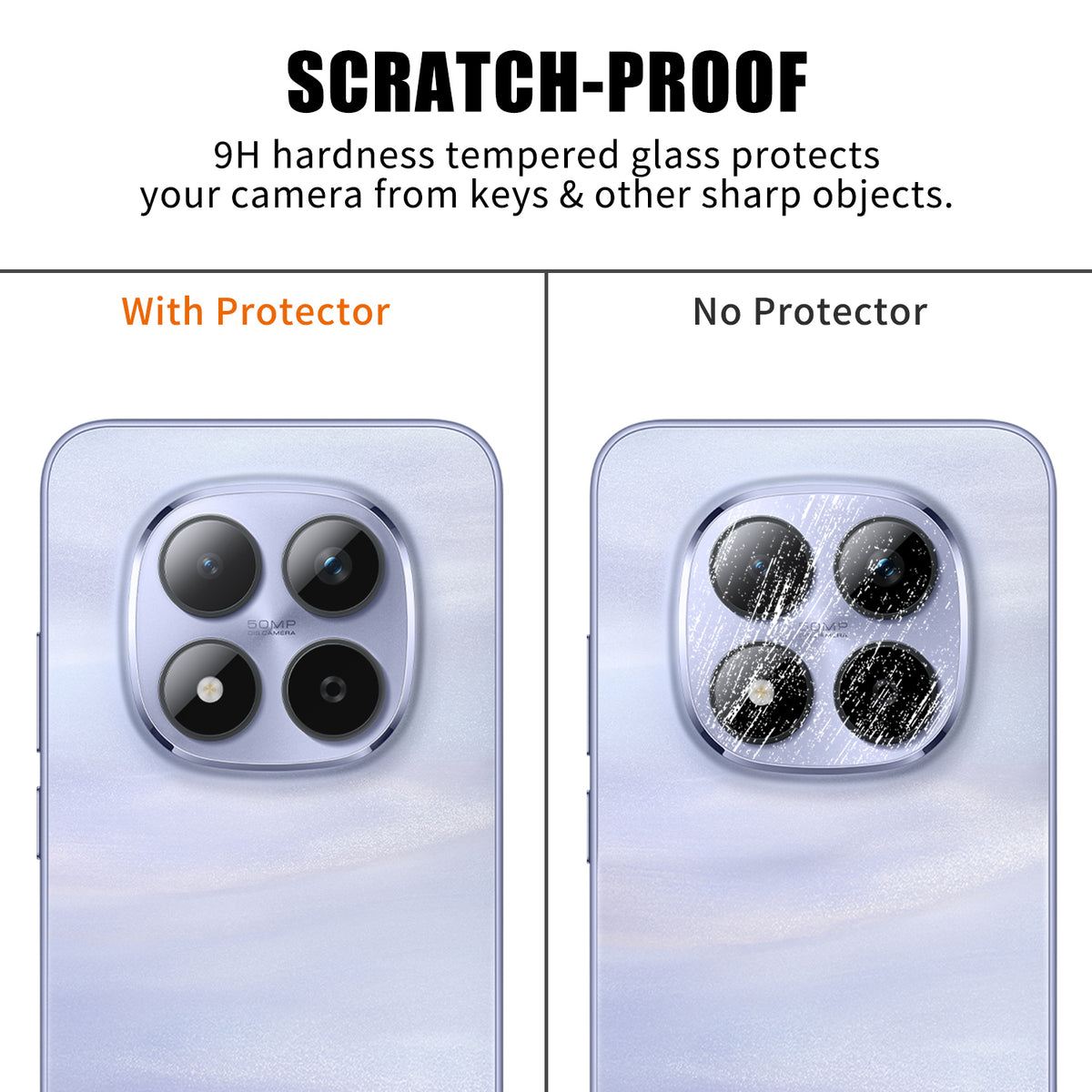 Xiaomi Redmi Note 15 Pro 4G (Global) Heltäckande Kameralinsskydd HD Anti-Fingeravtryck AR Härdat Glas Linsfilm