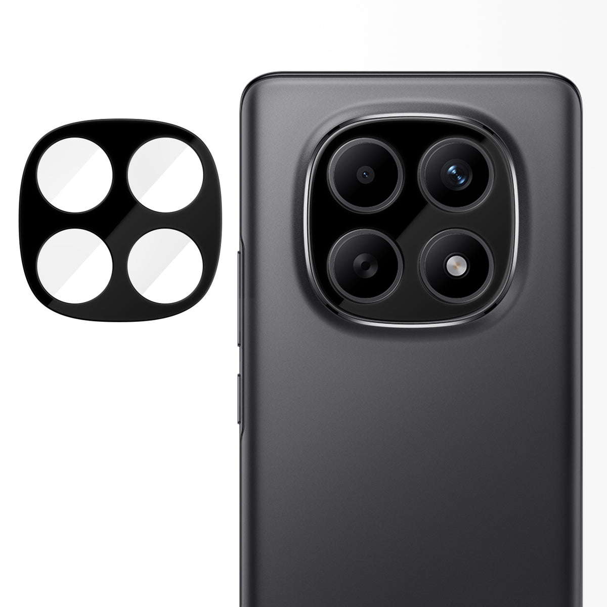 Xiaomi Redmi Note 15 5G (Global) Heltäckande Kameralinsskydd Silkestryck HD Anti-Fingeravtryck AR Härdat Glas Linsfilm