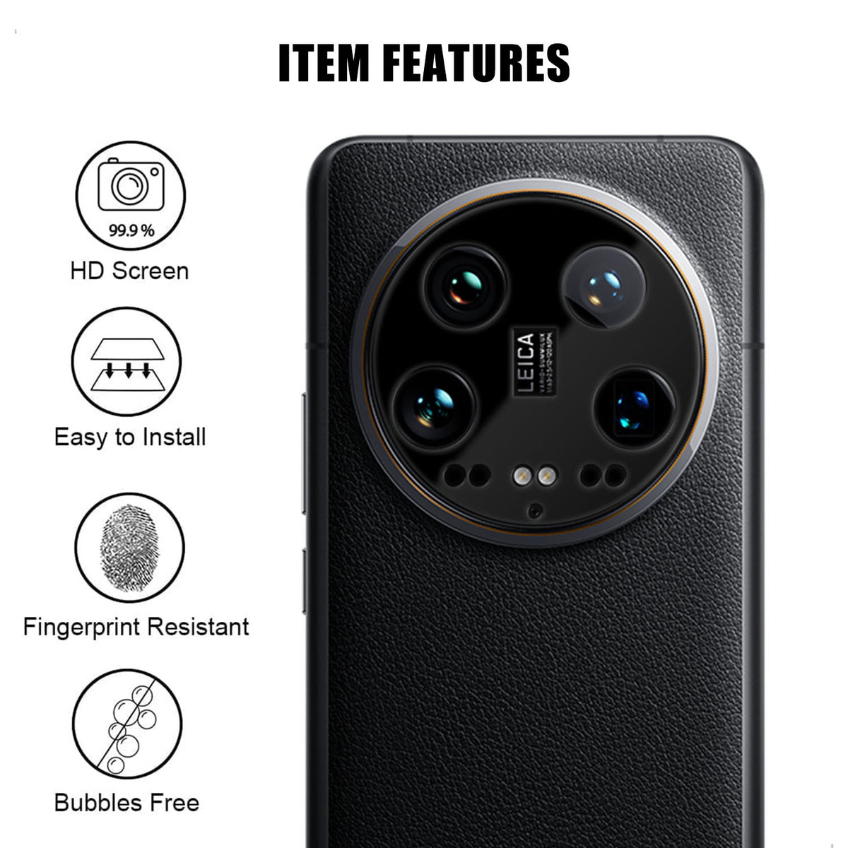 Xiaomi 14 Ultra Heltäckande Kameralinsskydd Silkestryck HD Anti-Fingeravtryck AR Härdat Glas Linsfilm