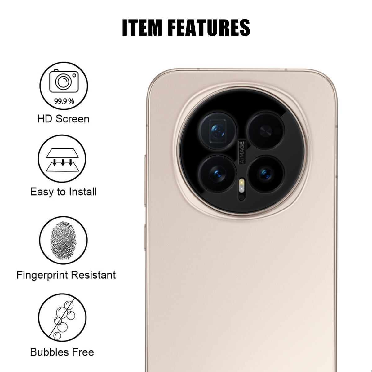 Honor Magic8 5G Heltäckande Kameralinsskydd Silkestryck HD Anti-Fingeravtryck AR Härdat Glas Linsfilm