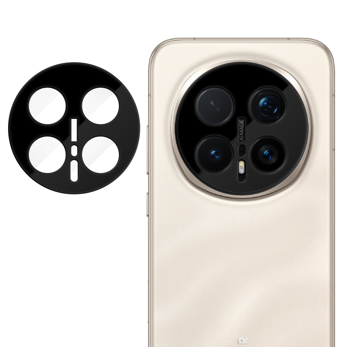 For Honor Magic8 Pro 5G Full Cover Camera Lens Protector Silk Print HD Anti Fingerprint AR Tempered Glass Lens Film