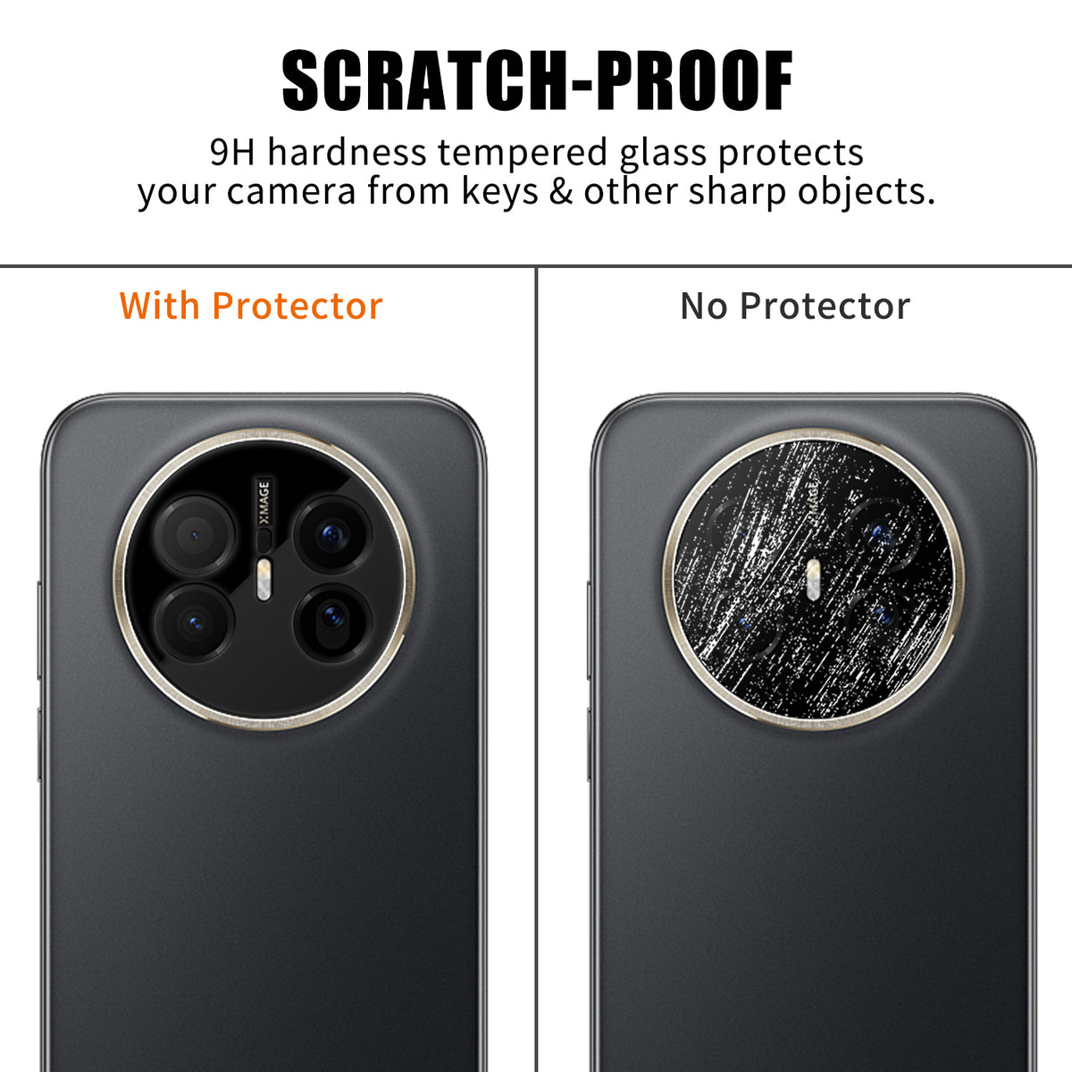 For Huawei Mate 70 Air Full Cover Camera Lens Protector Silk Print HD Anti Fingerprint AR Tempered Glass Lens Film