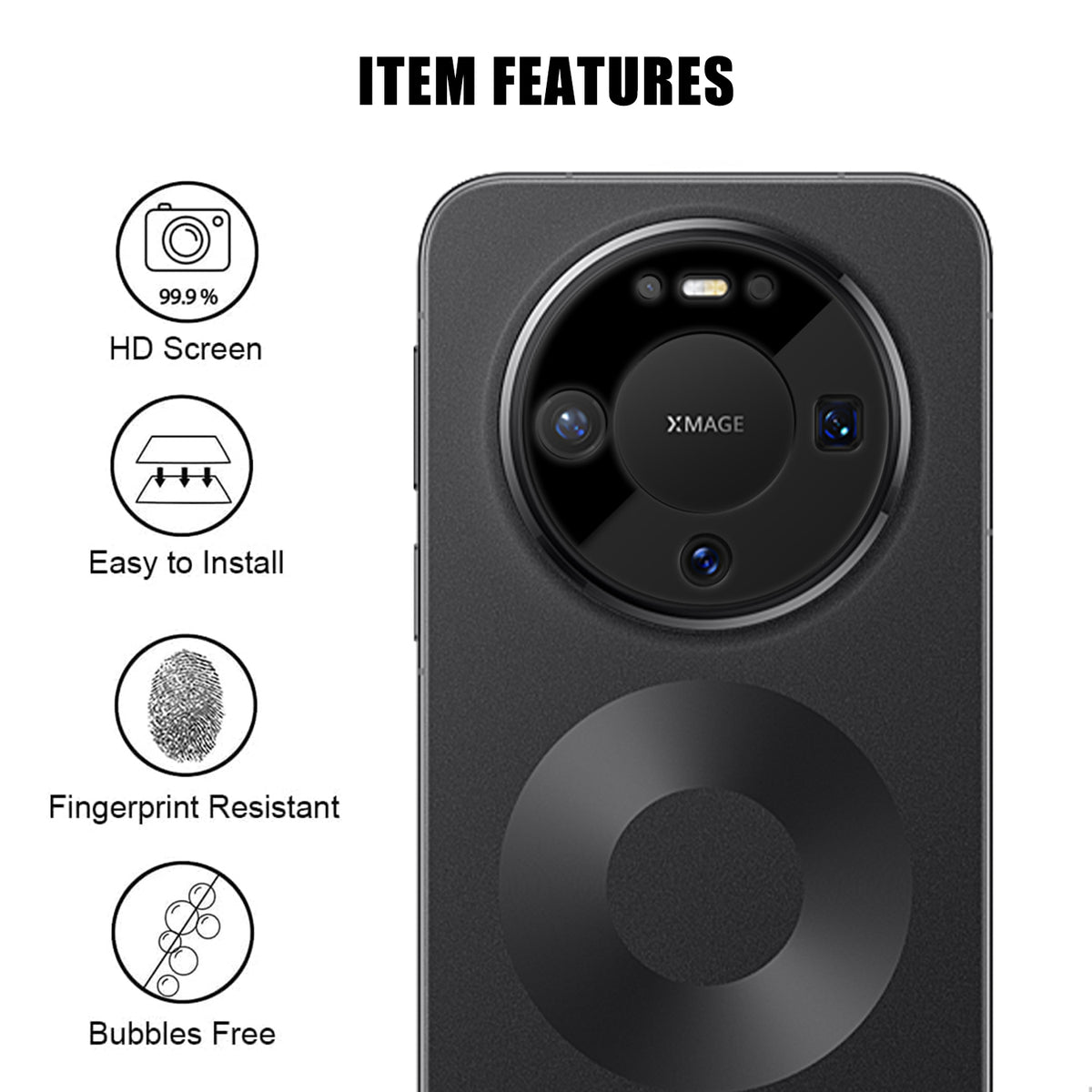 For Huawei Mate 80 Pro / Huawei Mate 80 Full Cover Camera Lens Protector Silk Print HD Anti Fingerprint AR Tempered Glass Lens Film