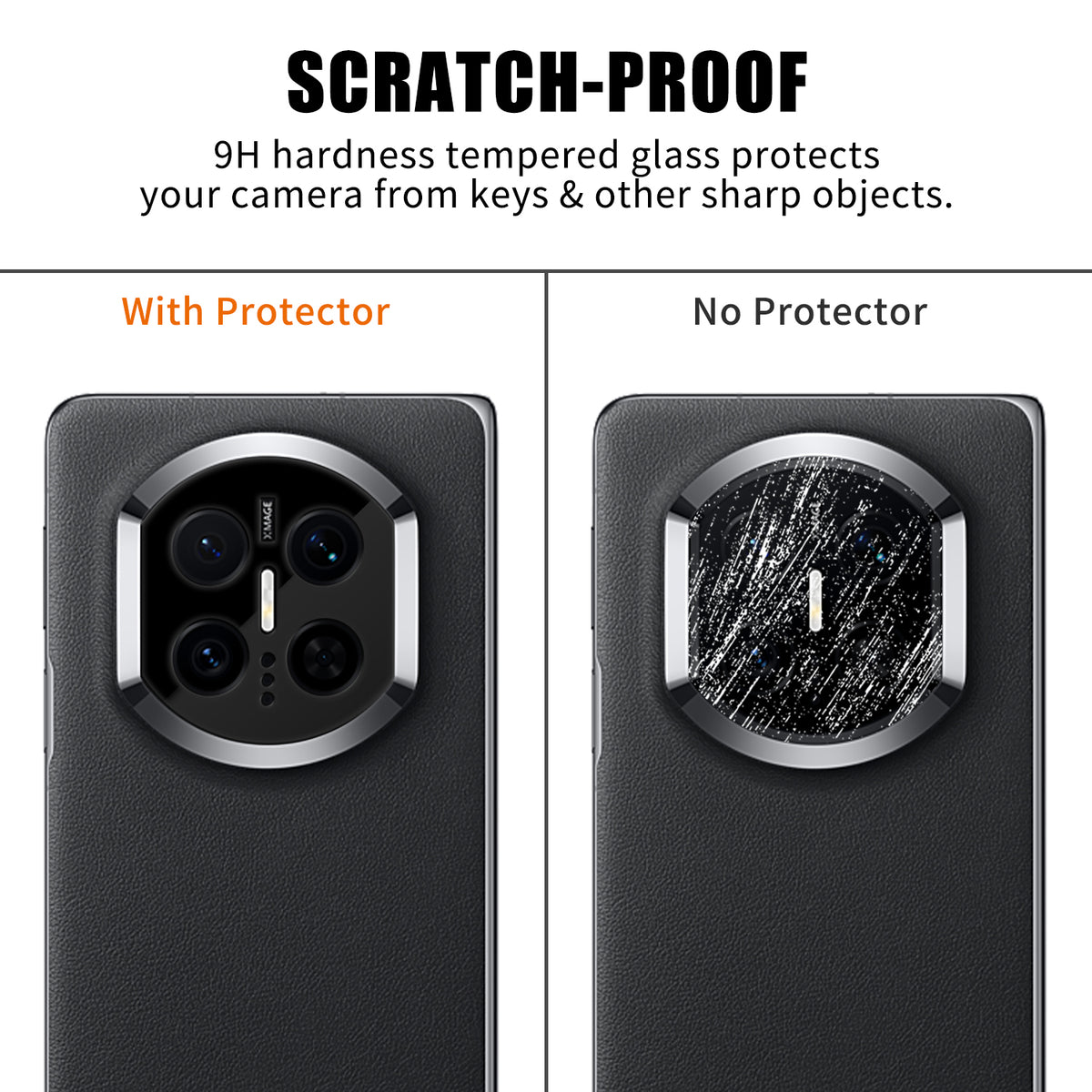 For Huawei Mate X7 Full Cover Camera Lens Protector Silk Print HD Anti Fingerprint AR Tempered Glass Lens Film