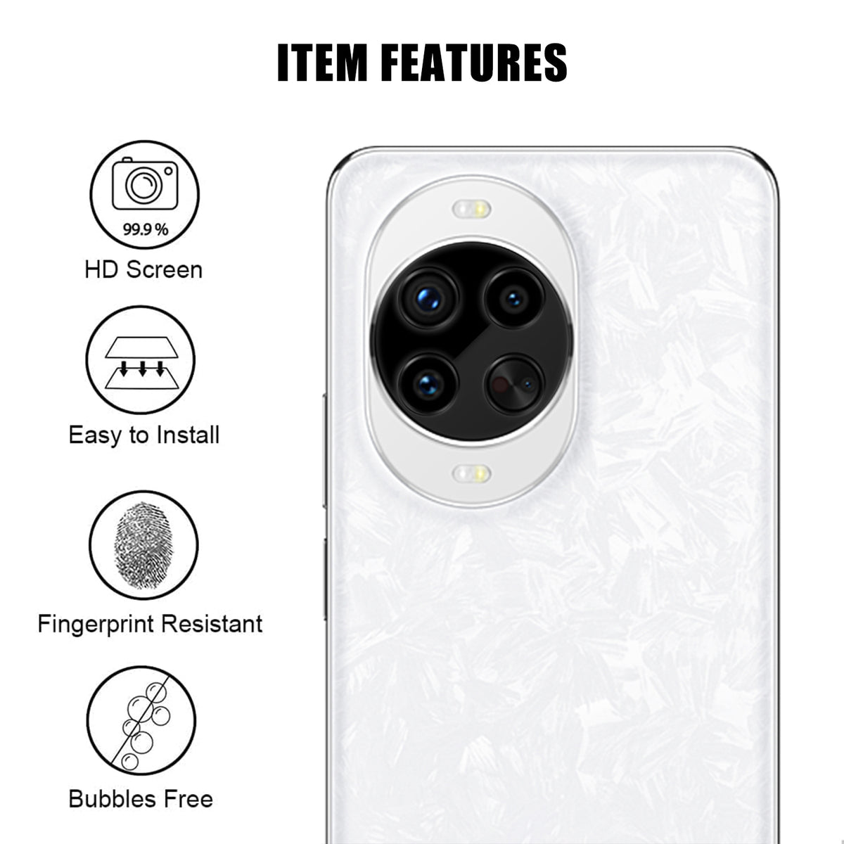 Huawei Nova 14 5G Heltäckande Kameralinsskydd Silkestryck HD Anti-Fingeravtryck AR Härdat Glas Linsfilm