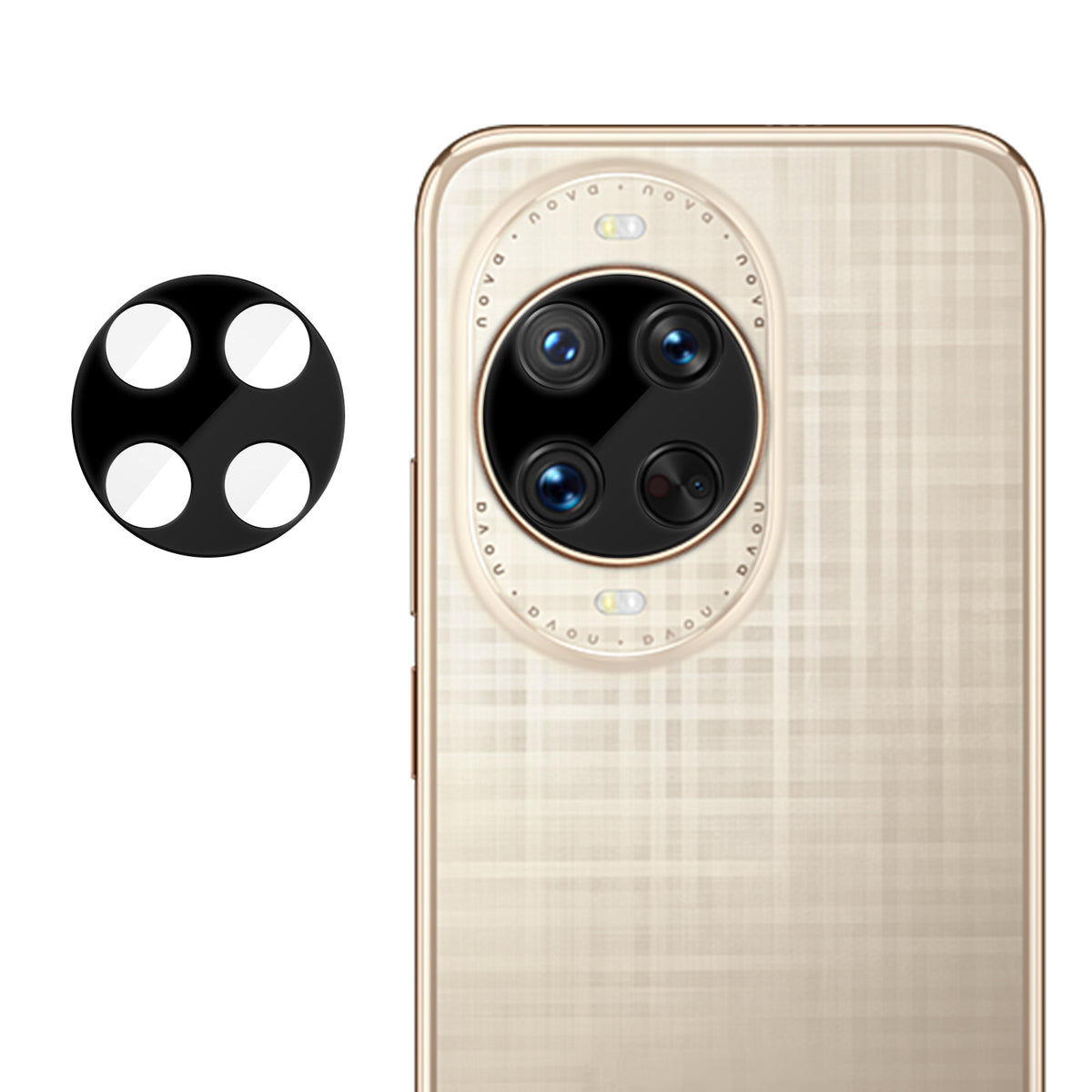 Huawei Nova 14 Ultra 5G Heltäckande Kameralinsskydd Silkestryck HD Anti-Fingeravtryck AR Härdat Glas Linsfilm