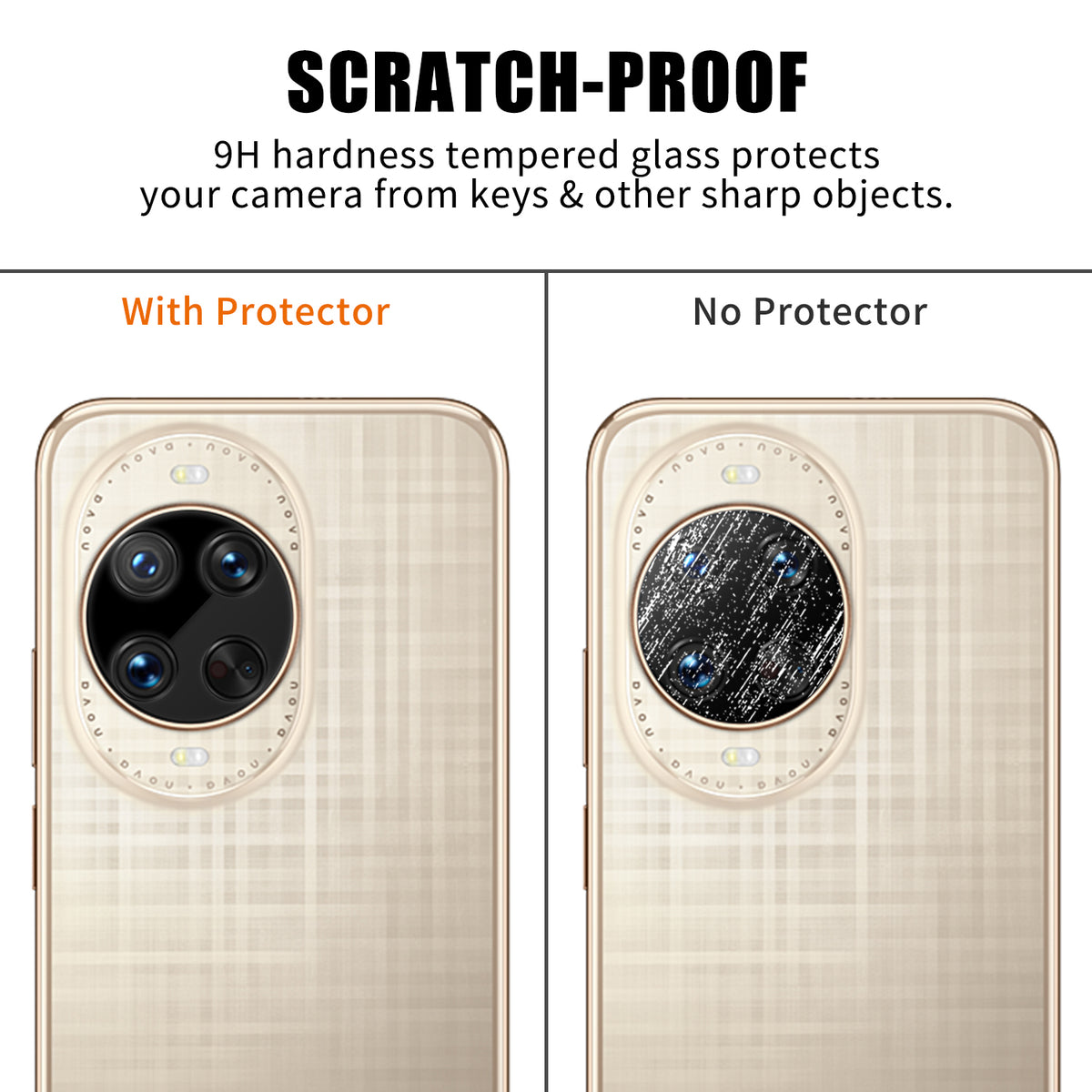 Huawei Nova 14 Ultra 5G Heltäckande Kameralinsskydd Silkestryck HD Anti-Fingeravtryck AR Härdat Glas Linsfilm