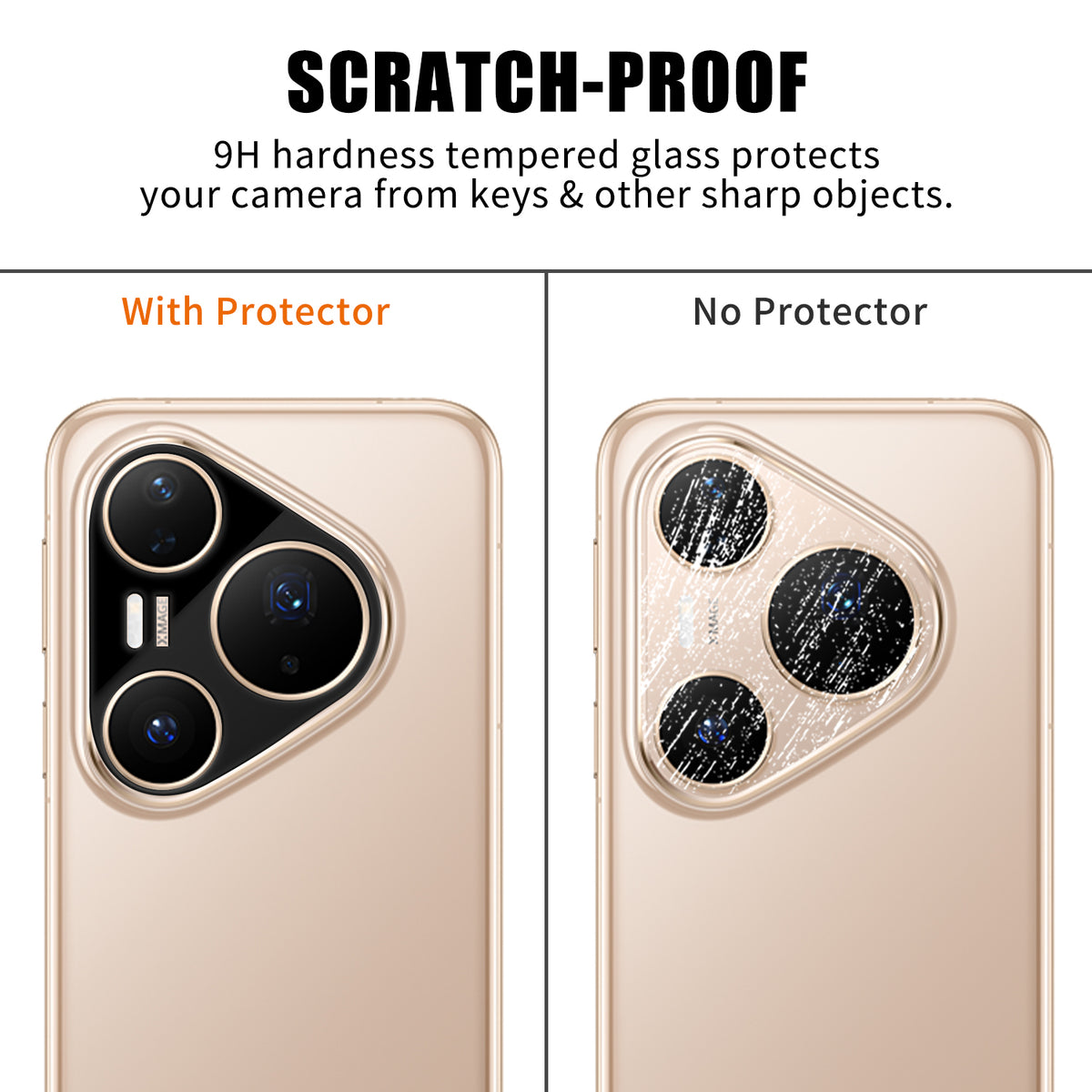 Huawei Pura 80 Pro+ / Huawei Pura 80 Pro Heltäckande Kameralinsskydd Silkestryck HD Anti-fingeravtryck AR Härdat Glas Linsfilm