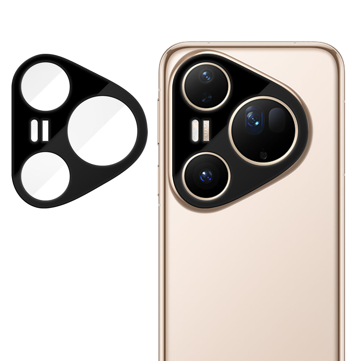 Huawei Pura 80 Ultra Heltäckande Kameralinsskydd Silkestryck HD Anti-Fingeravtryck AR Härdat Glas Linsfilm